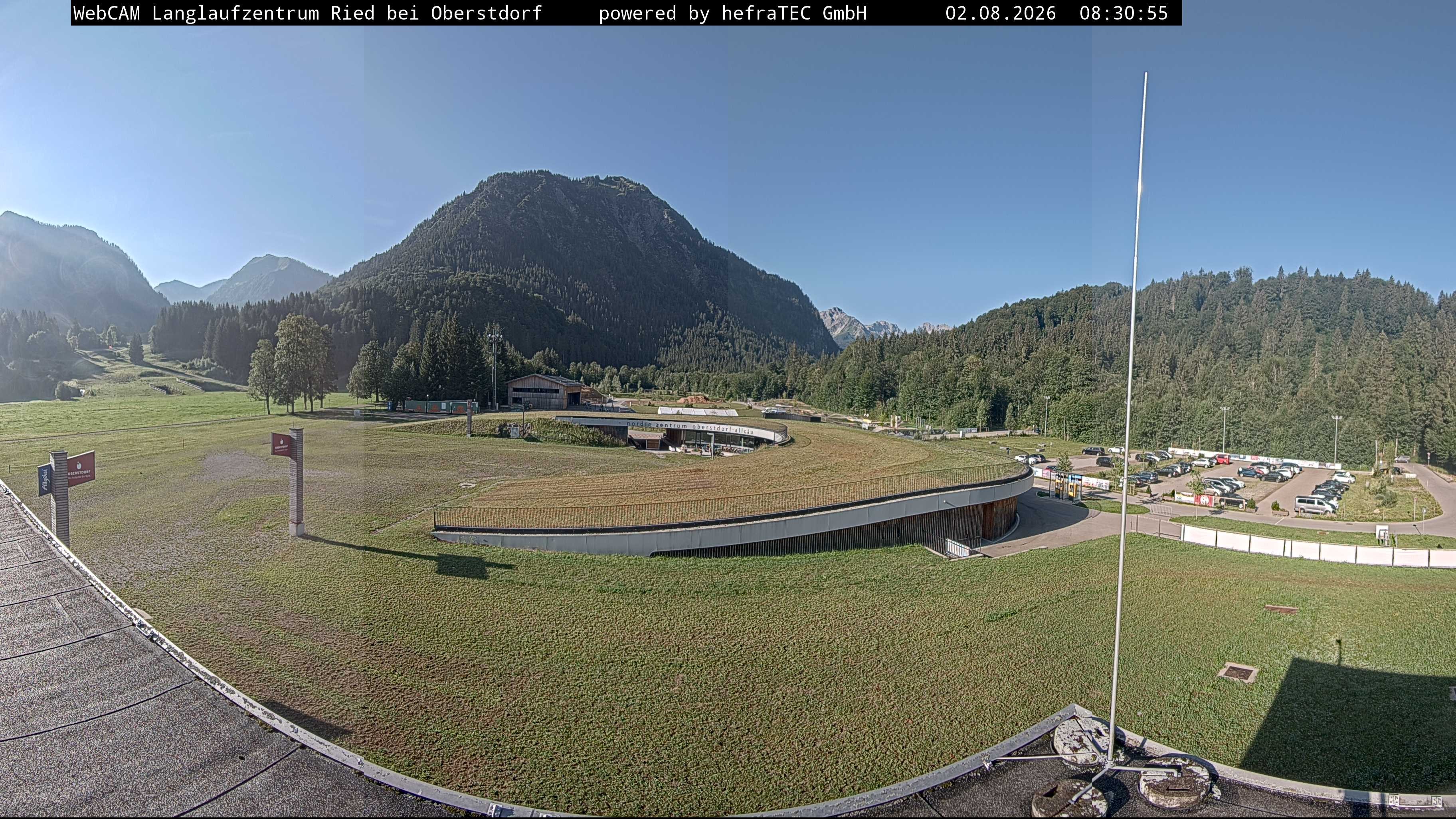 Archiv Foto Webcam Oberstdorf: Blick ins Langlaufstadion