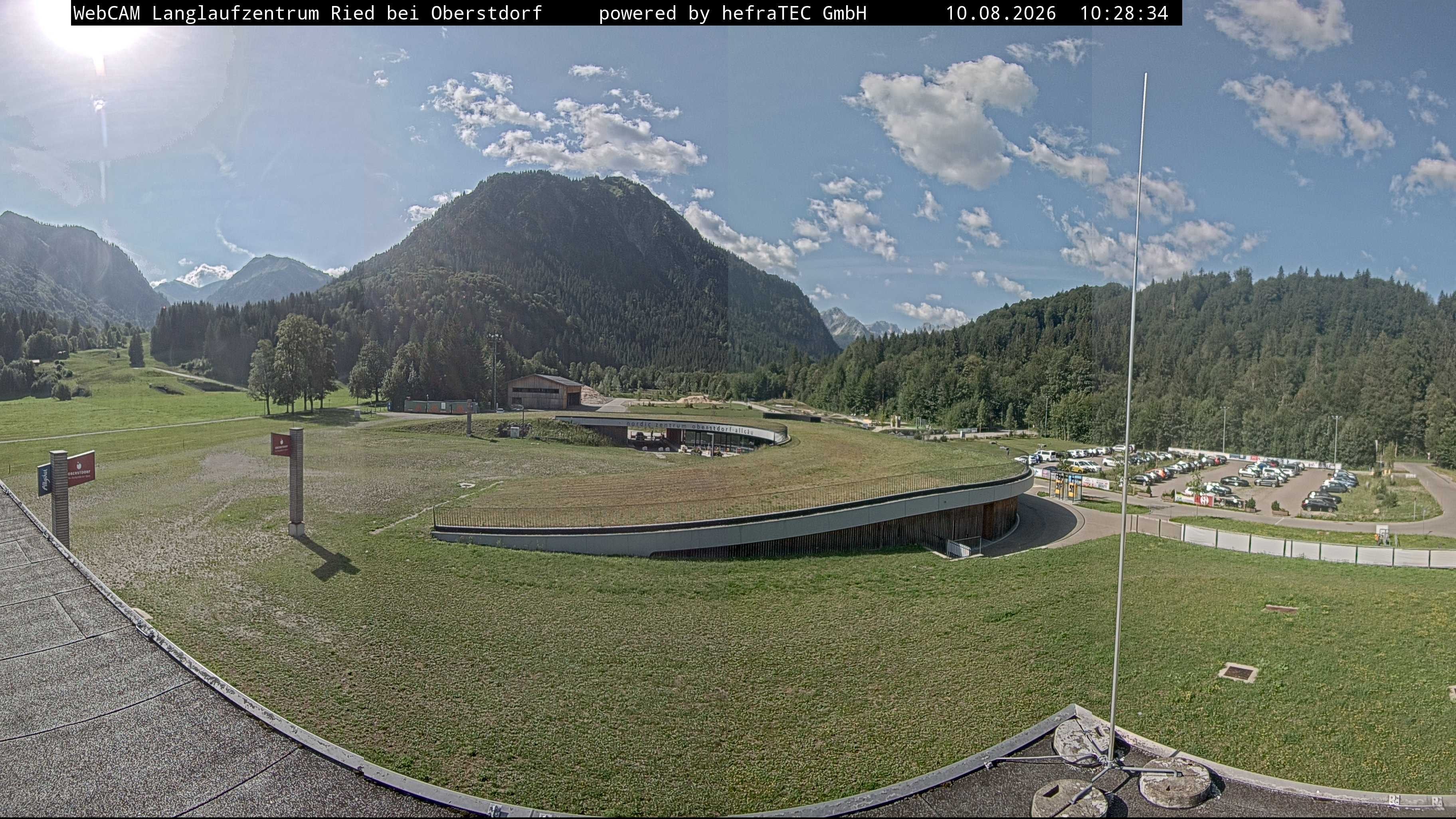 Archiv Foto Webcam Oberstdorf: Blick ins Langlaufstadion