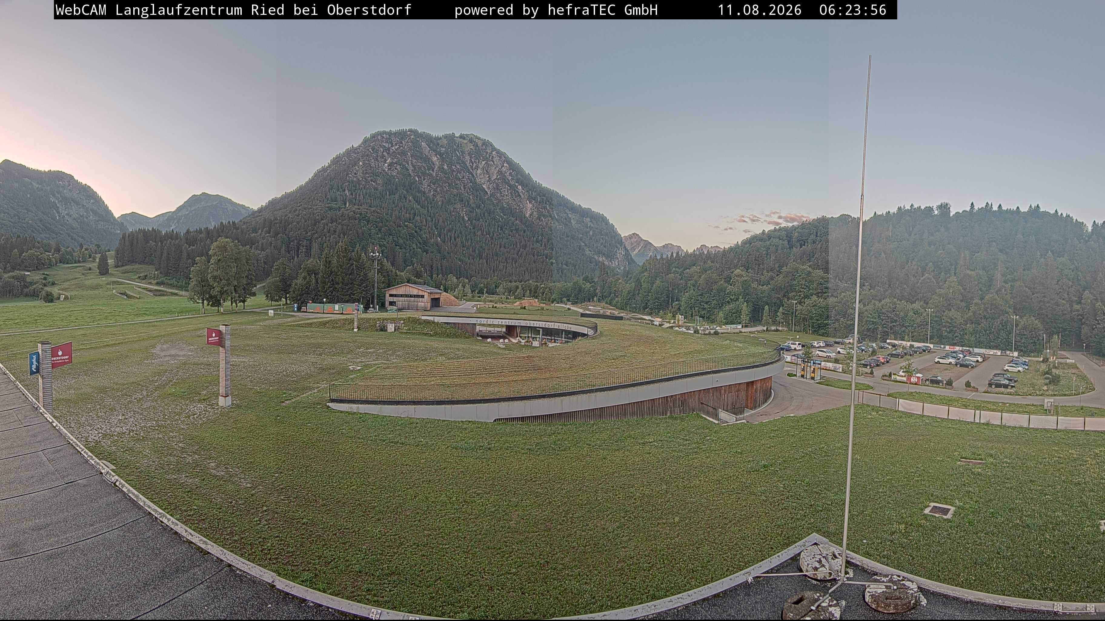 Archiv Foto Webcam Oberstdorf: Blick ins Langlaufstadion