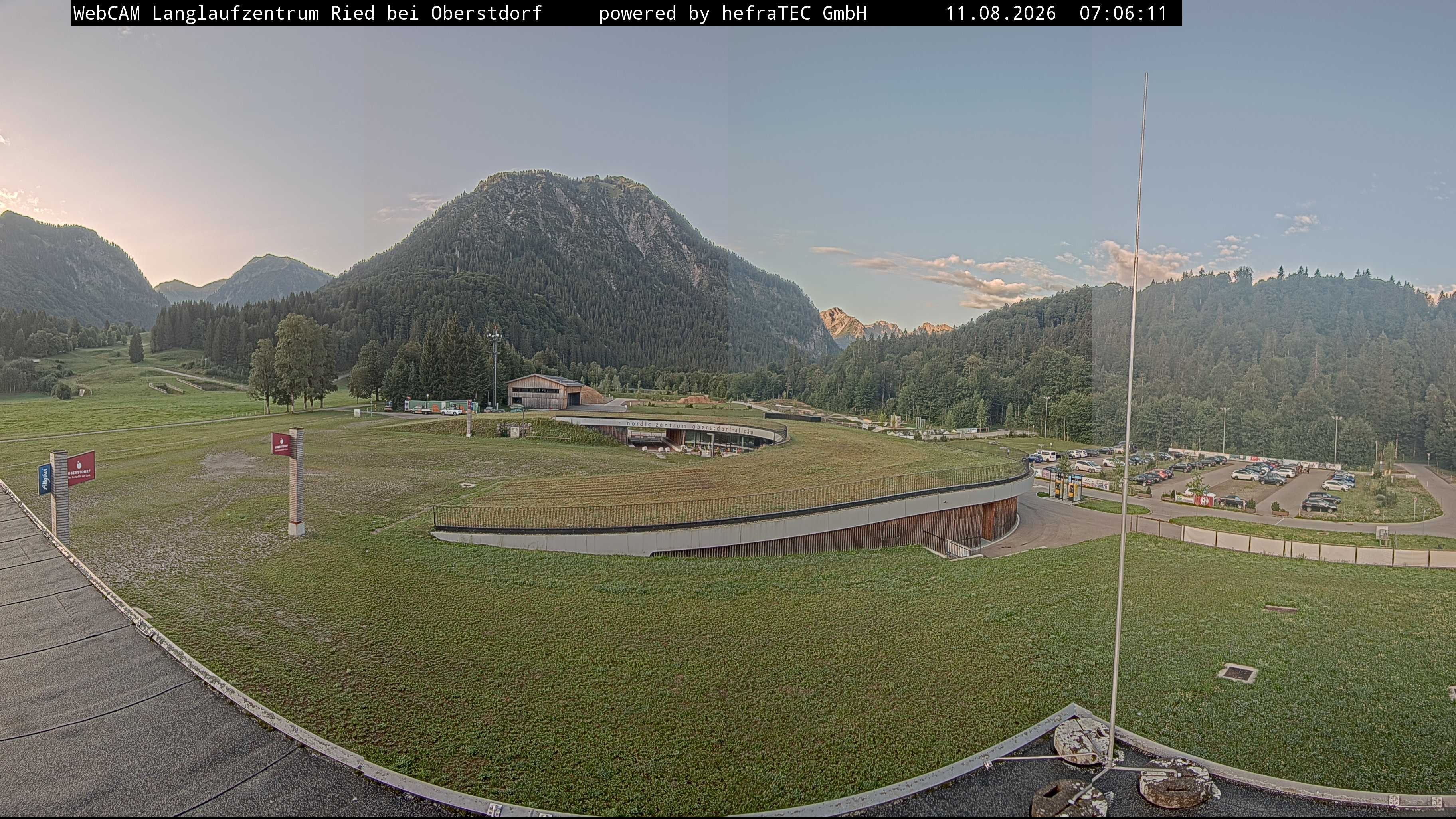 Archiv Foto Webcam Oberstdorf: Blick ins Langlaufstadion