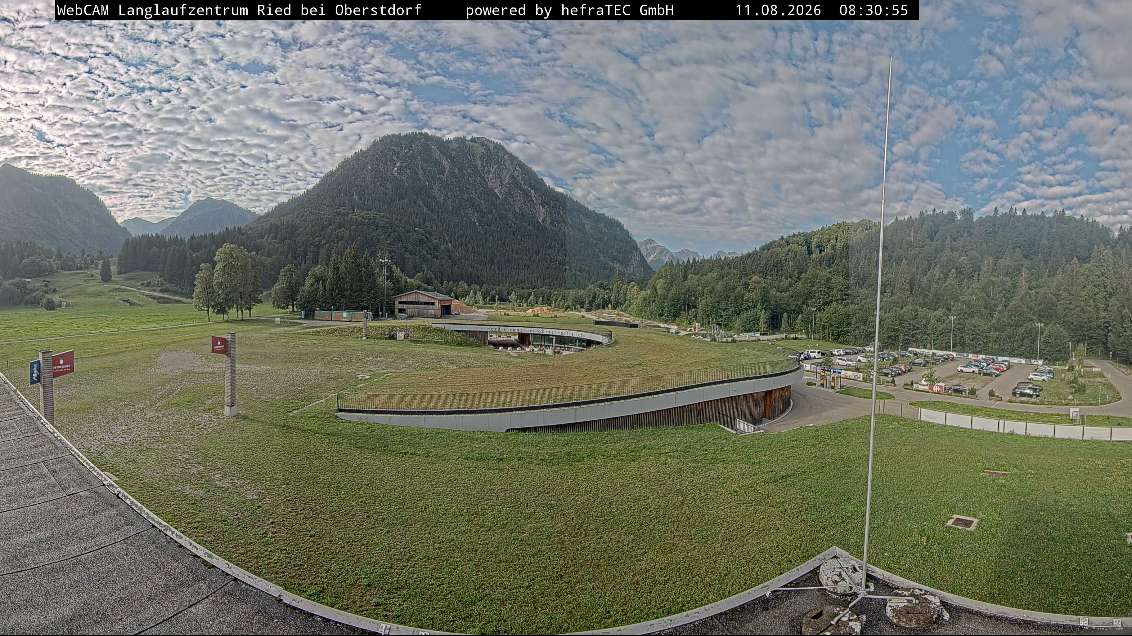 Archiv Foto Webcam Oberstdorf: Blick ins Langlaufstadion