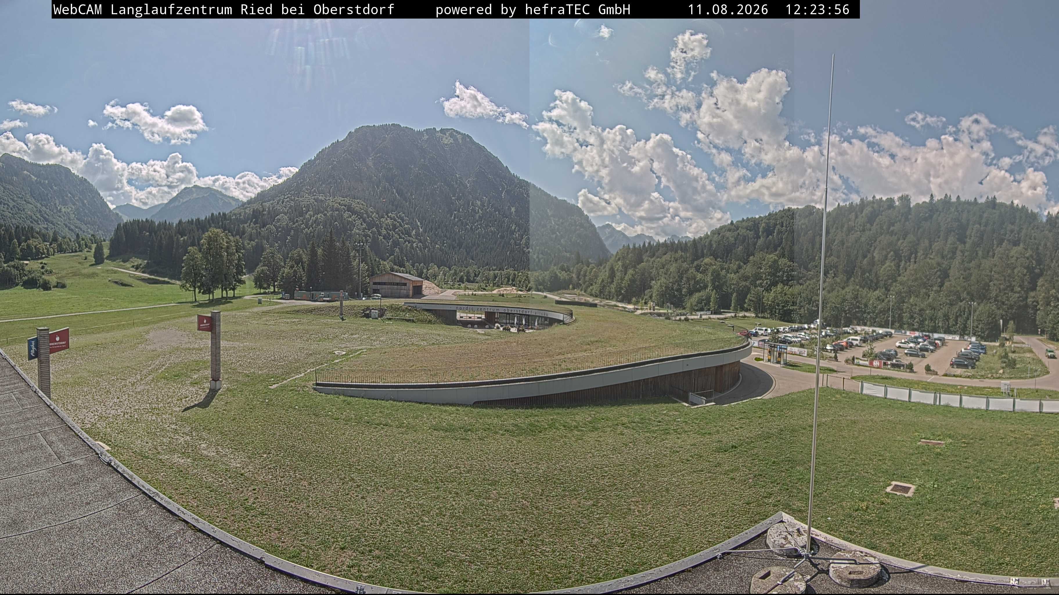 Archiv Foto Webcam Oberstdorf: Blick ins Langlaufstadion