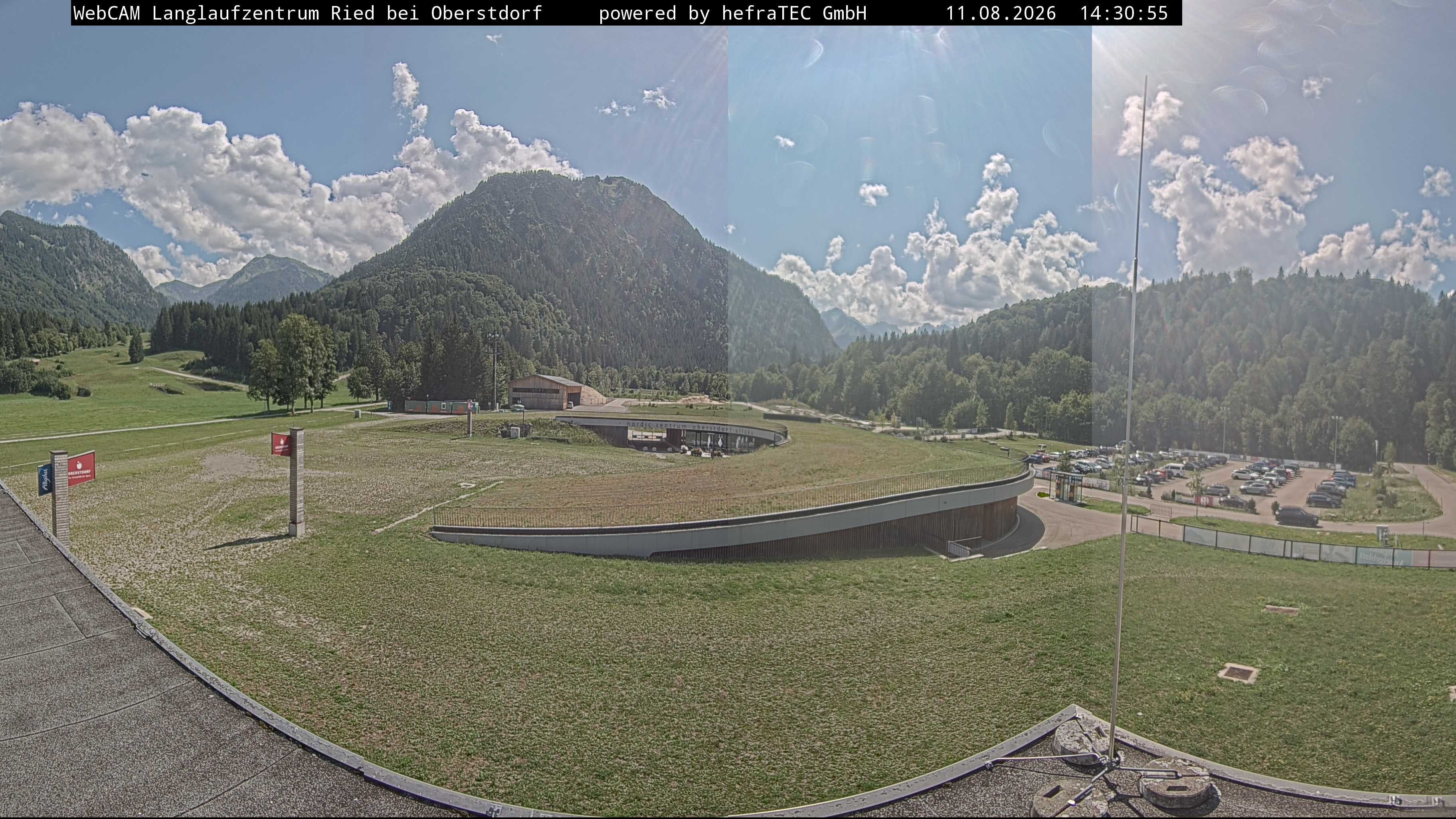 Archiv Foto Webcam Oberstdorf: Blick ins Langlaufstadion