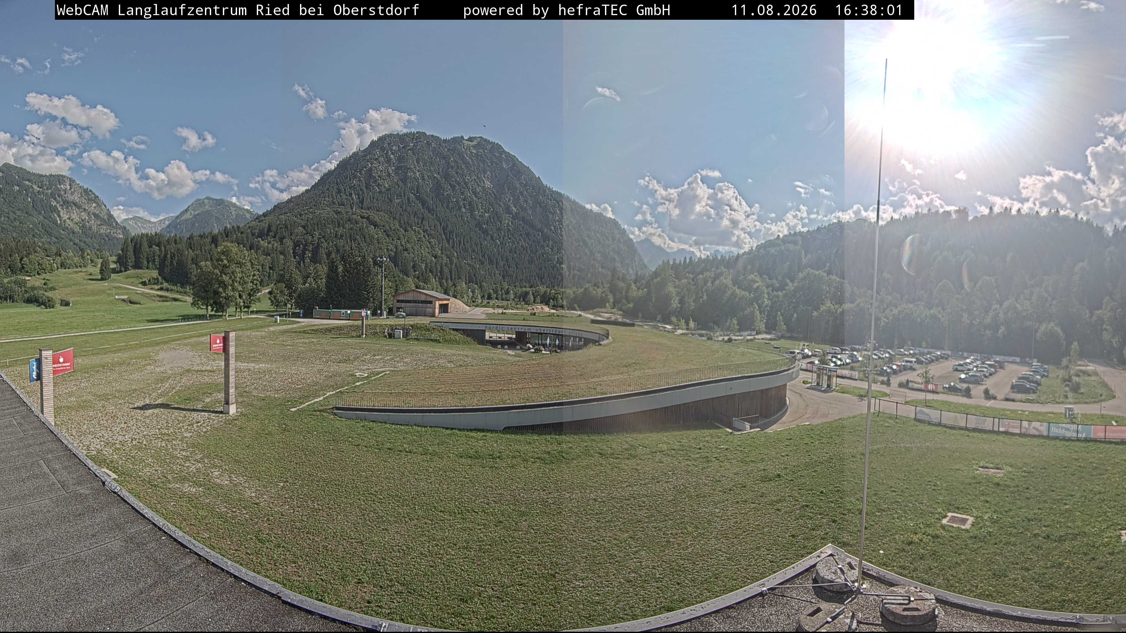 Archiv Foto Webcam Oberstdorf: Blick ins Langlaufstadion