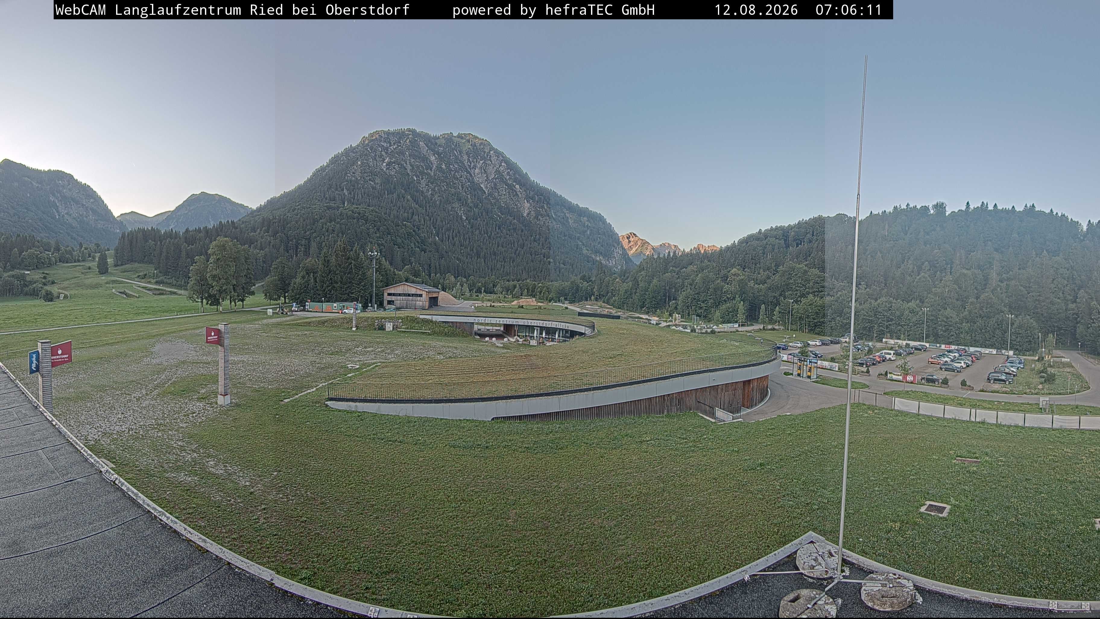 Archiv Foto Webcam Oberstdorf: Blick ins Langlaufstadion