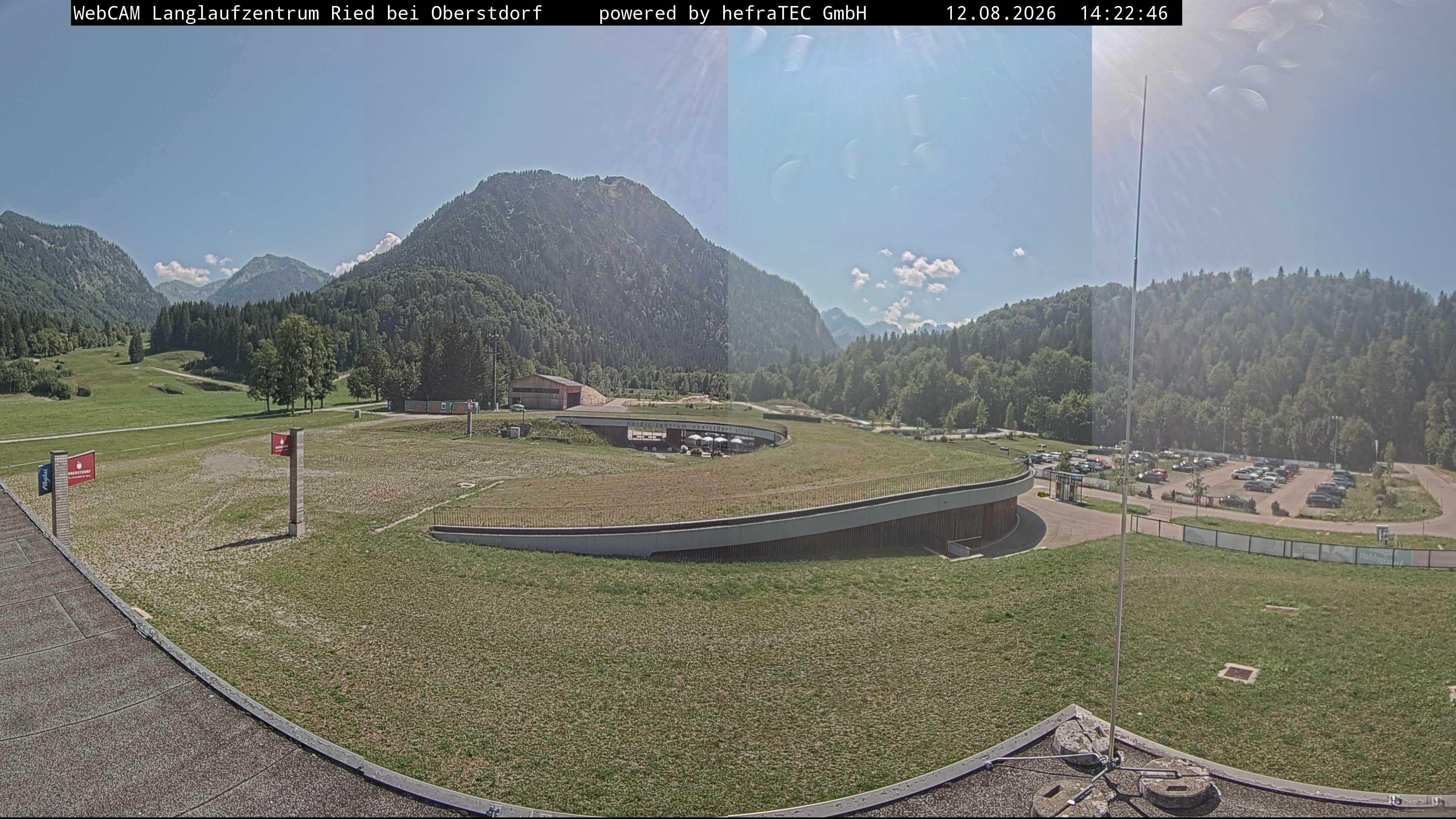 Archiv Foto Webcam Oberstdorf: Blick ins Langlaufstadion