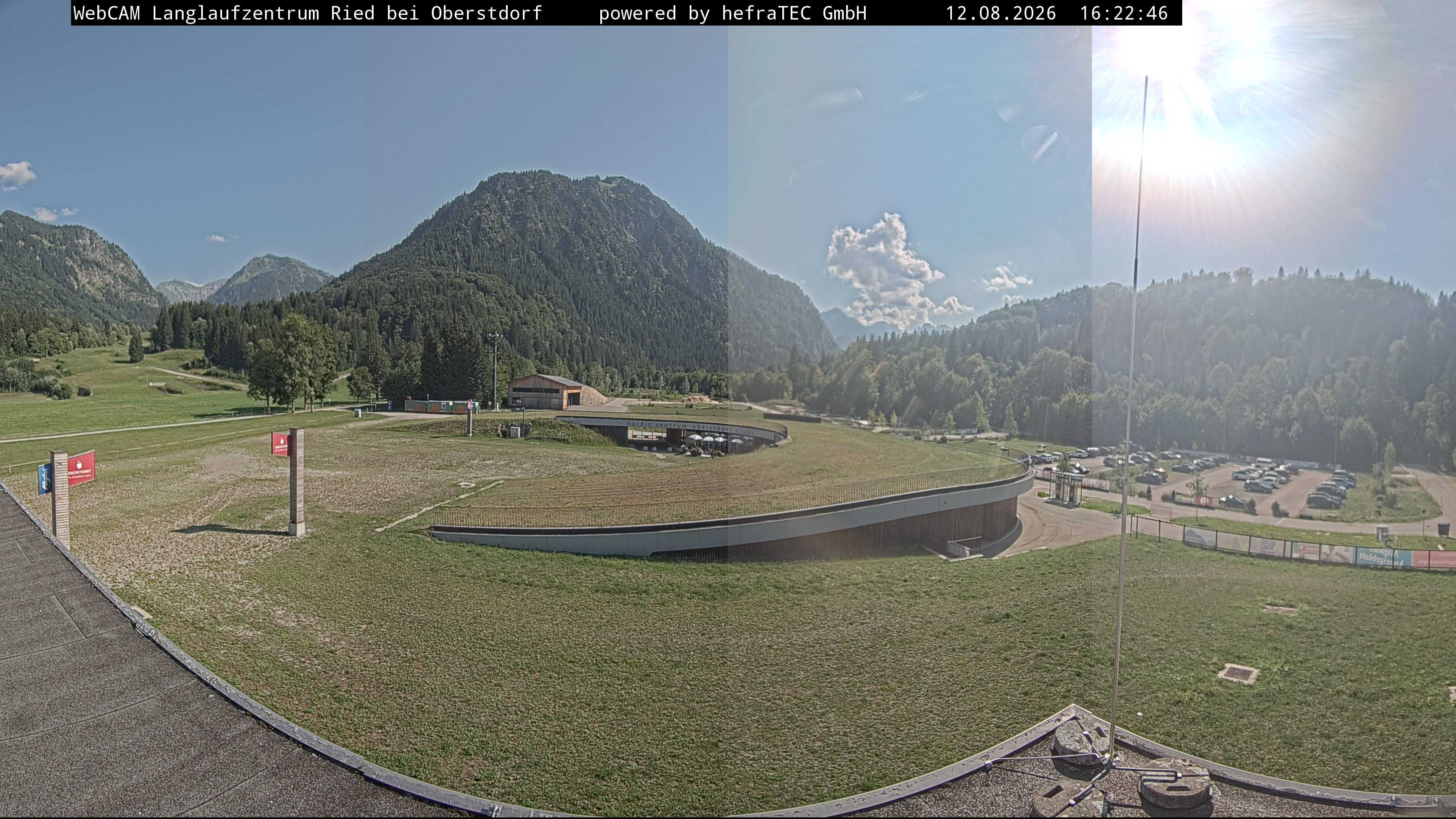 Archiv Foto Webcam Oberstdorf: Blick ins Langlaufstadion