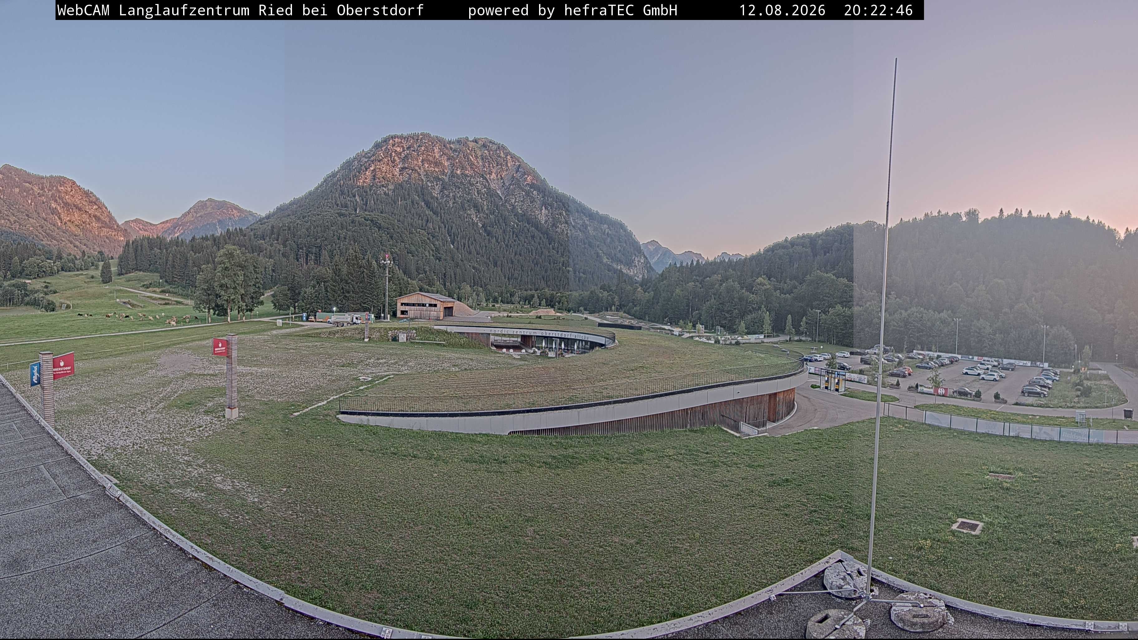 Archiv Foto Webcam Oberstdorf: Blick ins Langlaufstadion