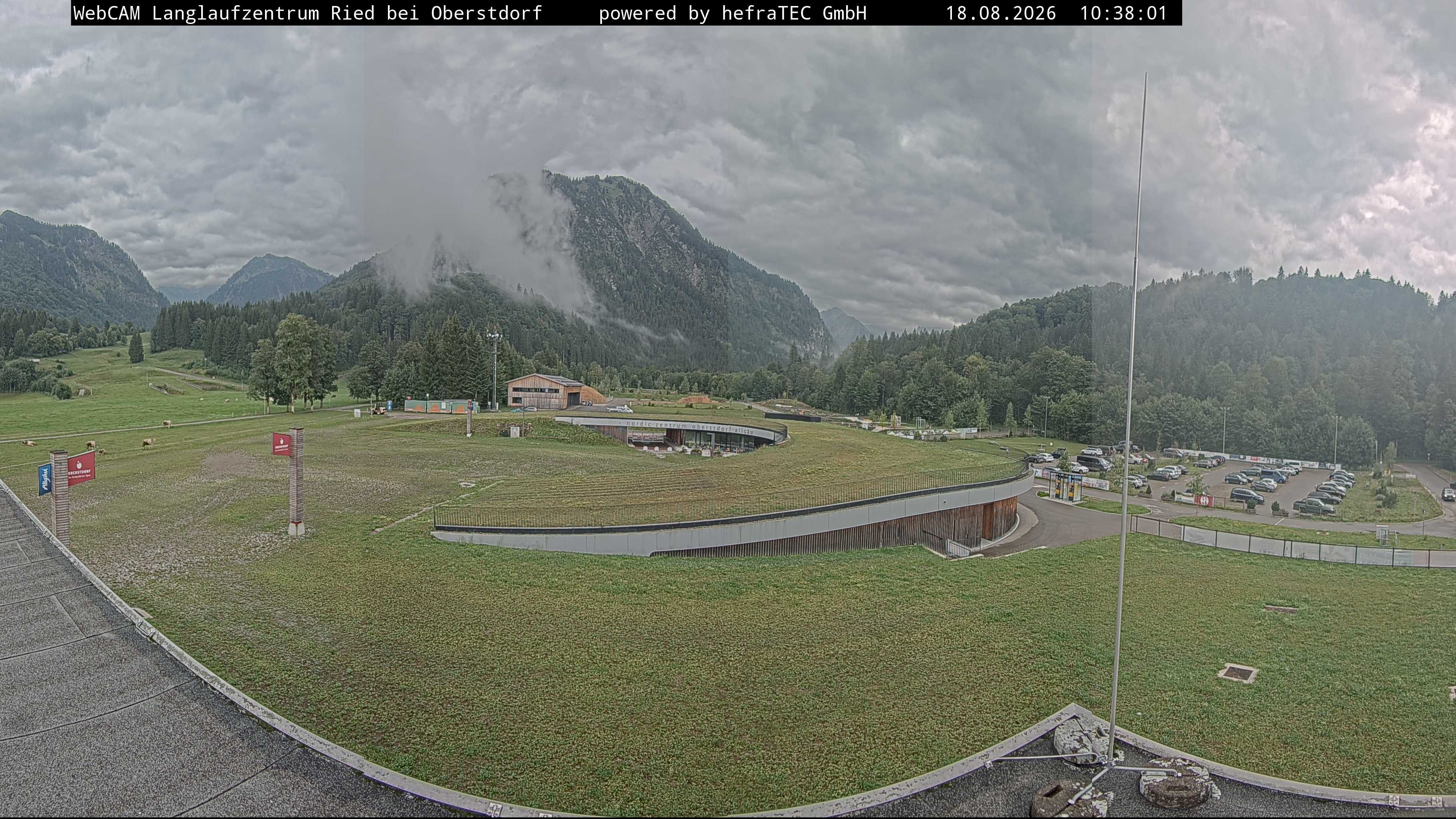 Archiv Foto Webcam Oberstdorf: Blick ins Langlaufstadion
