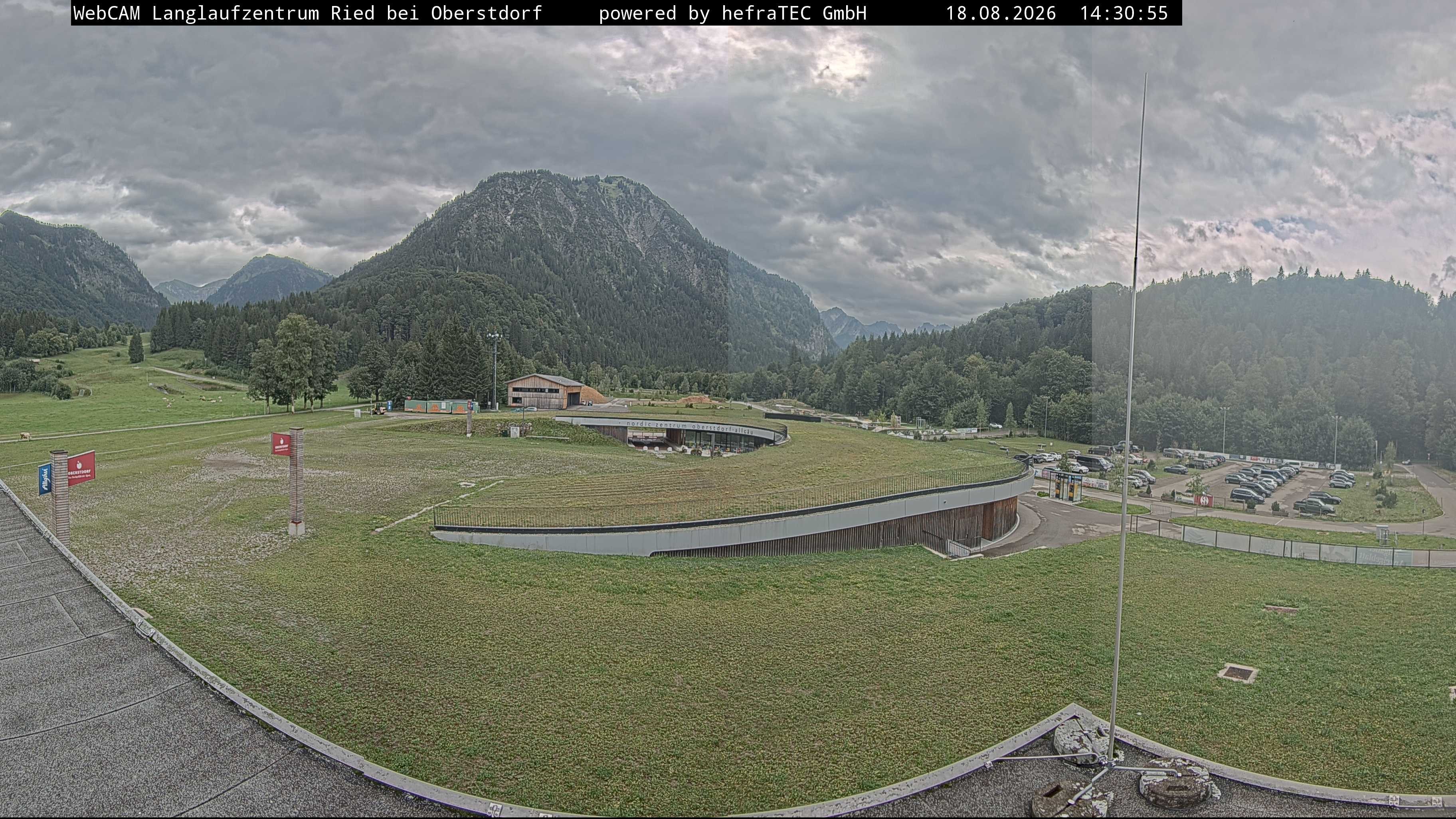 Archiv Foto Webcam Oberstdorf: Blick ins Langlaufstadion