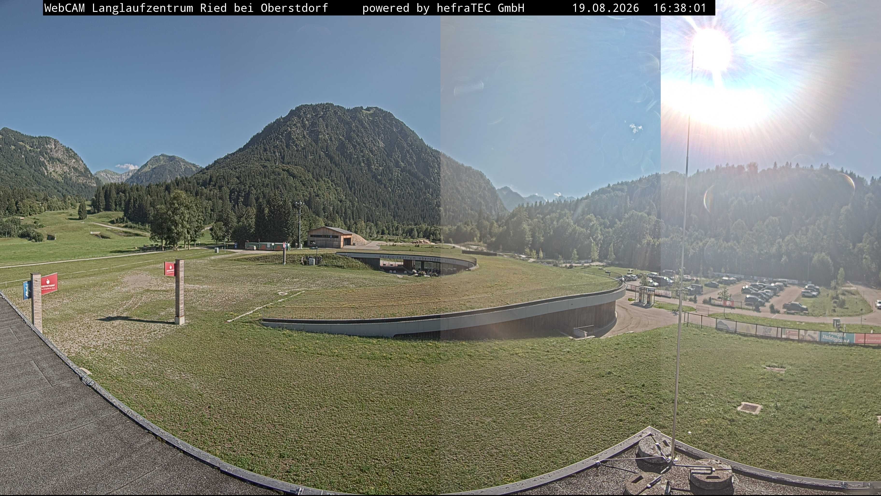 Archiv Foto Webcam Oberstdorf: Blick ins Langlaufstadion