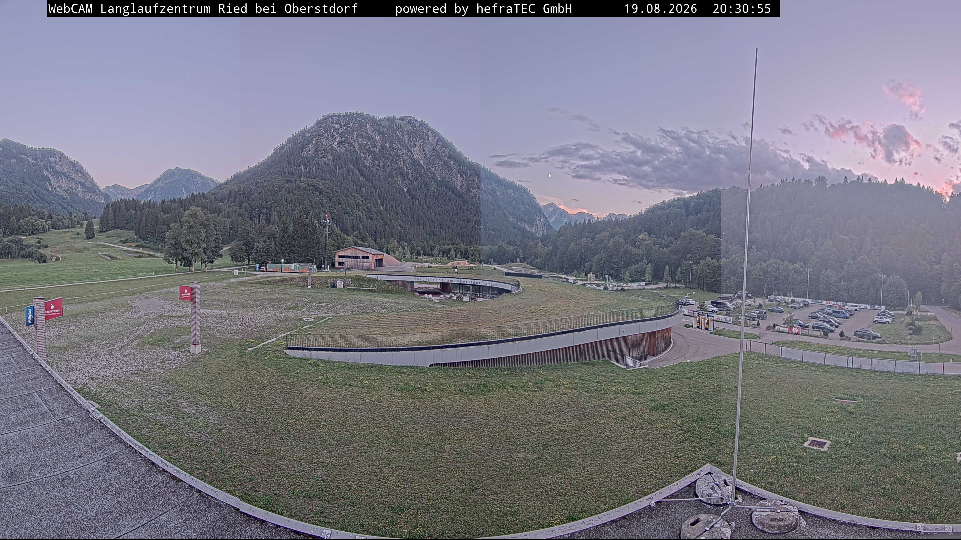 Archiv Foto Webcam Oberstdorf: Blick ins Langlaufstadion