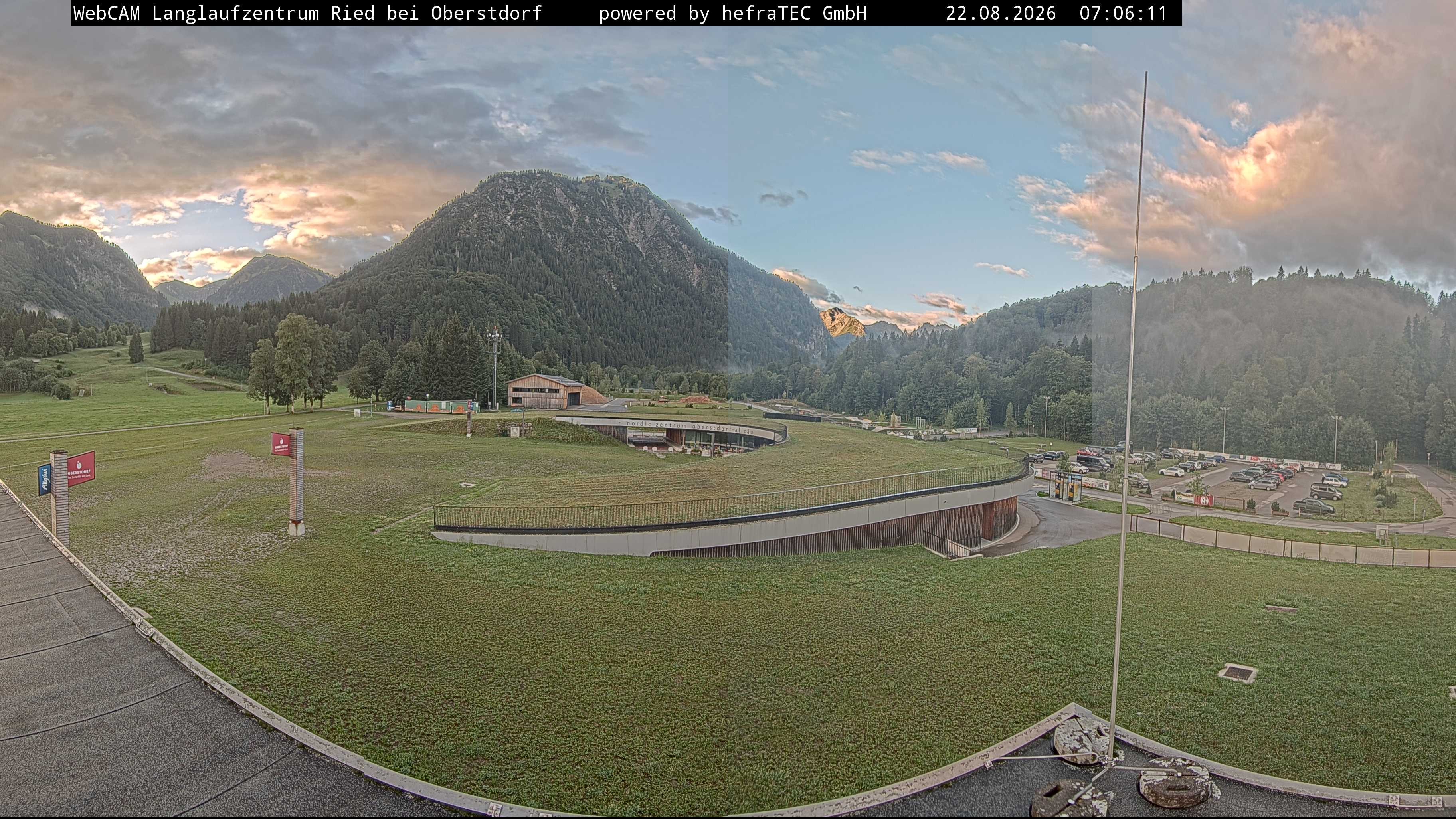 Archiv Foto Webcam Oberstdorf: Blick ins Langlaufstadion