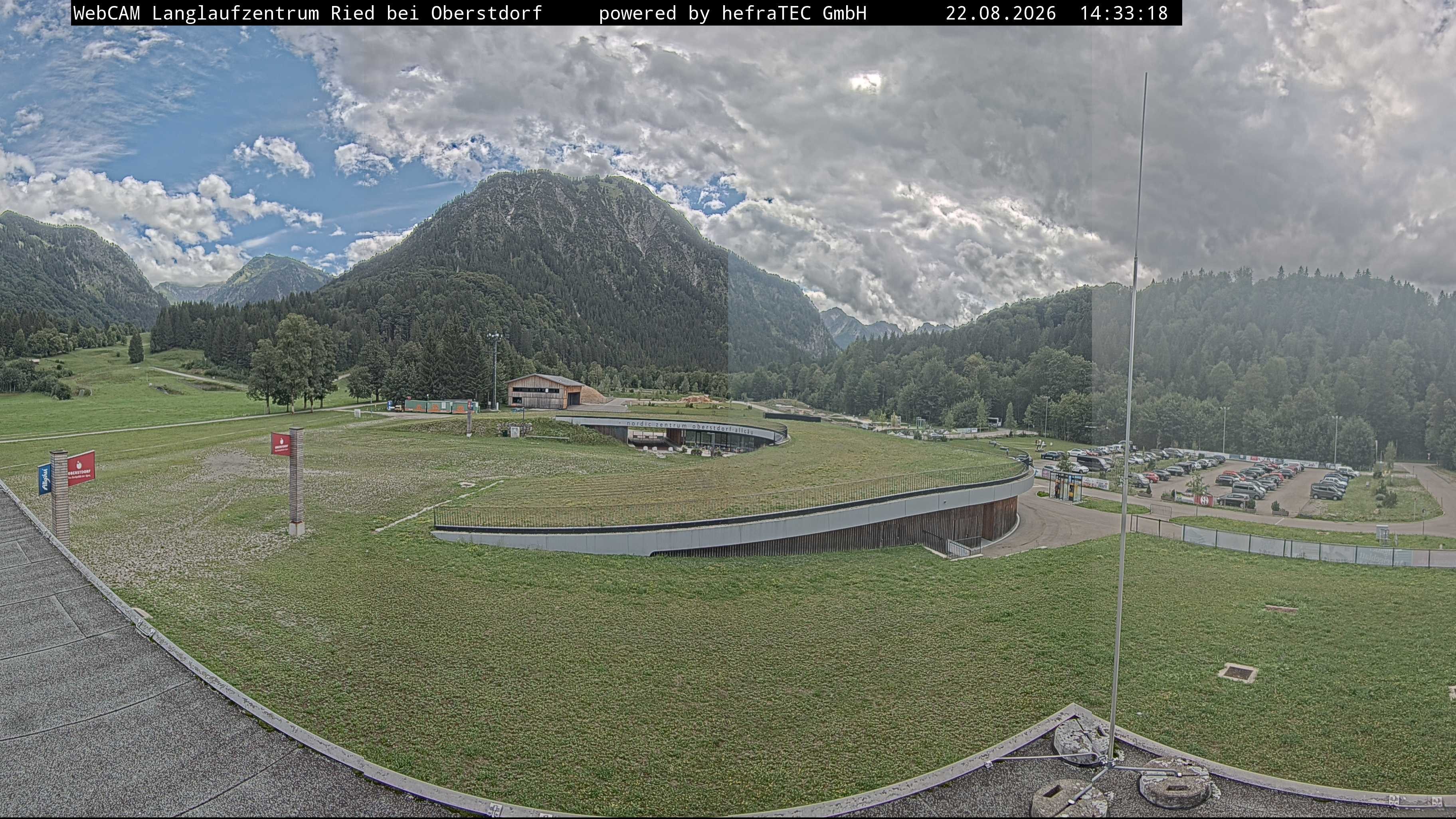 Archiv Foto Webcam Oberstdorf: Blick ins Langlaufstadion