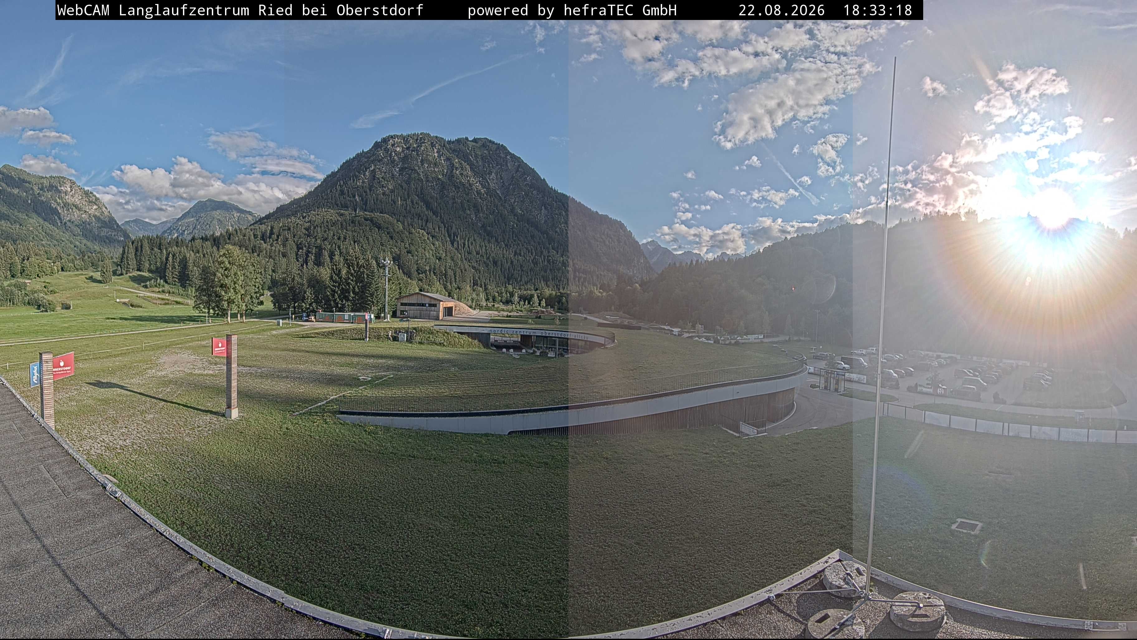 Archiv Foto Webcam Oberstdorf: Blick ins Langlaufstadion