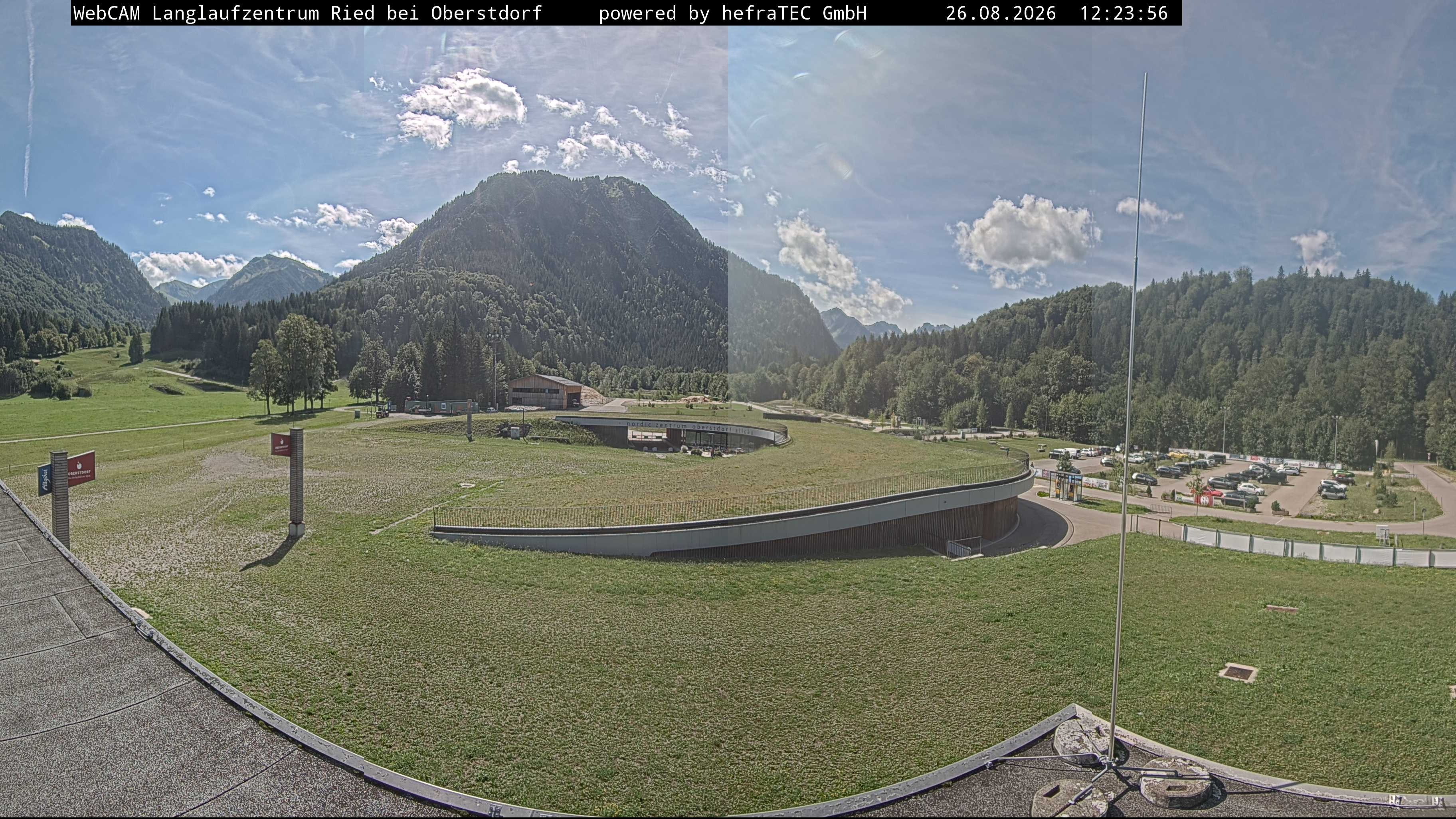 Archiv Foto Webcam Oberstdorf: Blick ins Langlaufstadion
