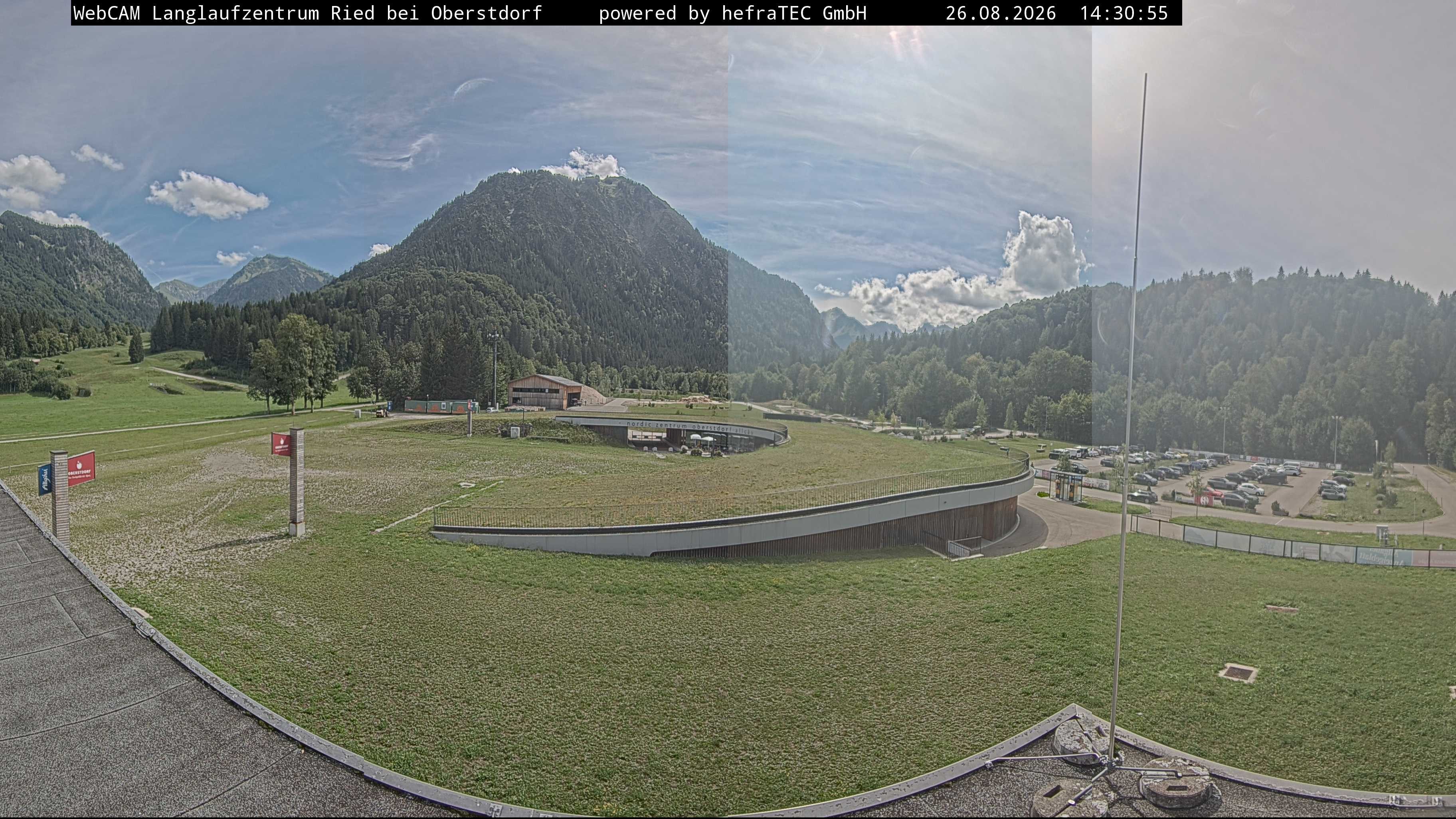 Archiv Foto Webcam Oberstdorf: Blick ins Langlaufstadion