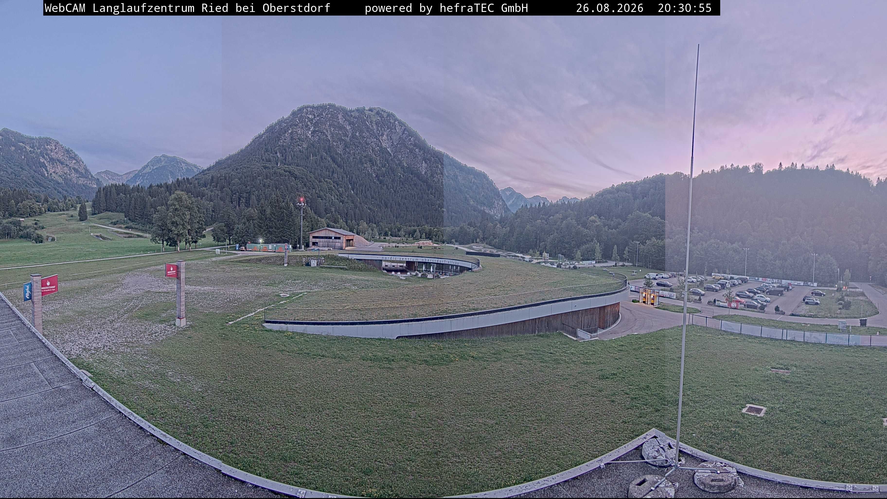 Archiv Foto Webcam Oberstdorf: Blick ins Langlaufstadion