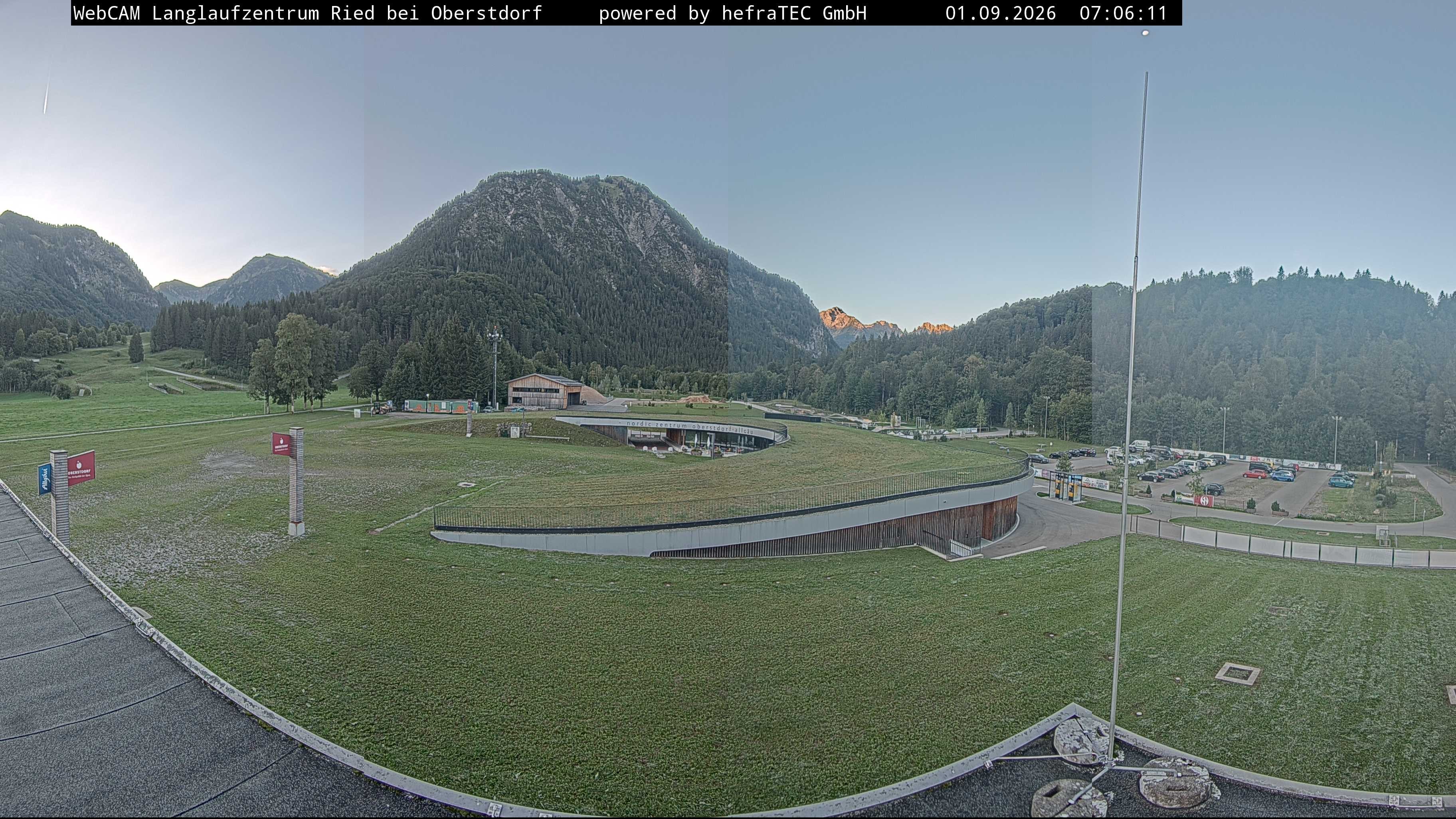 Archiv Foto Webcam Oberstdorf: Blick ins Langlaufstadion