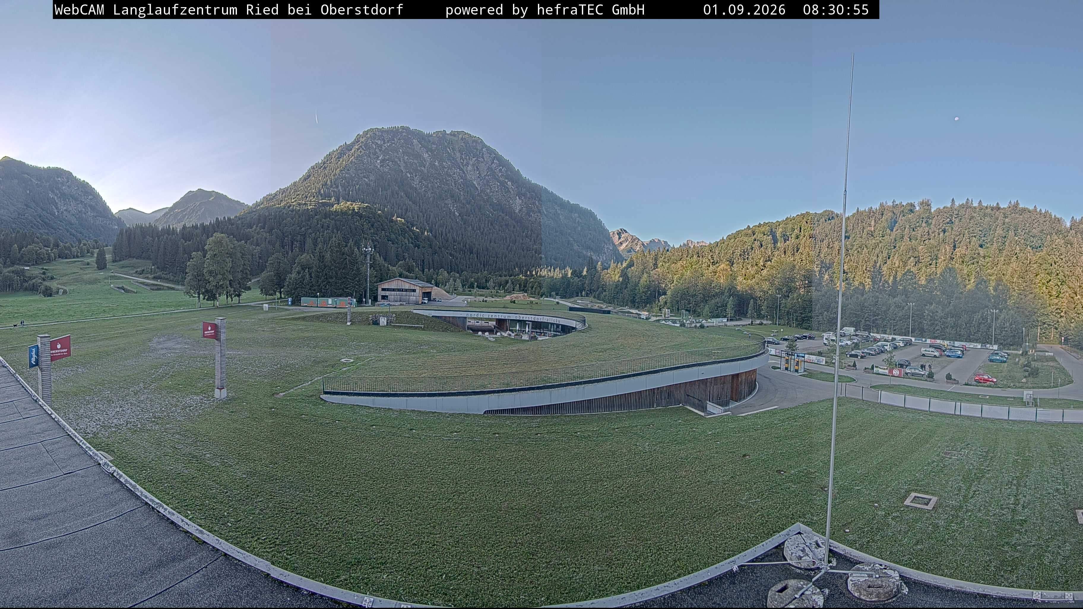 Archiv Foto Webcam Oberstdorf: Blick ins Langlaufstadion
