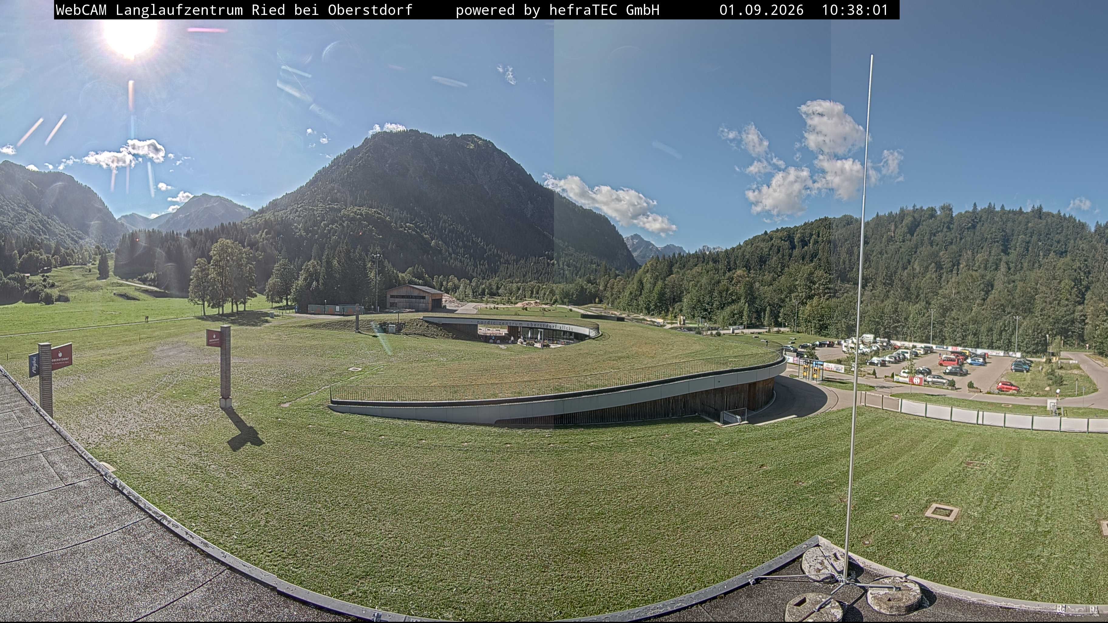 Archiv Foto Webcam Oberstdorf: Blick ins Langlaufstadion