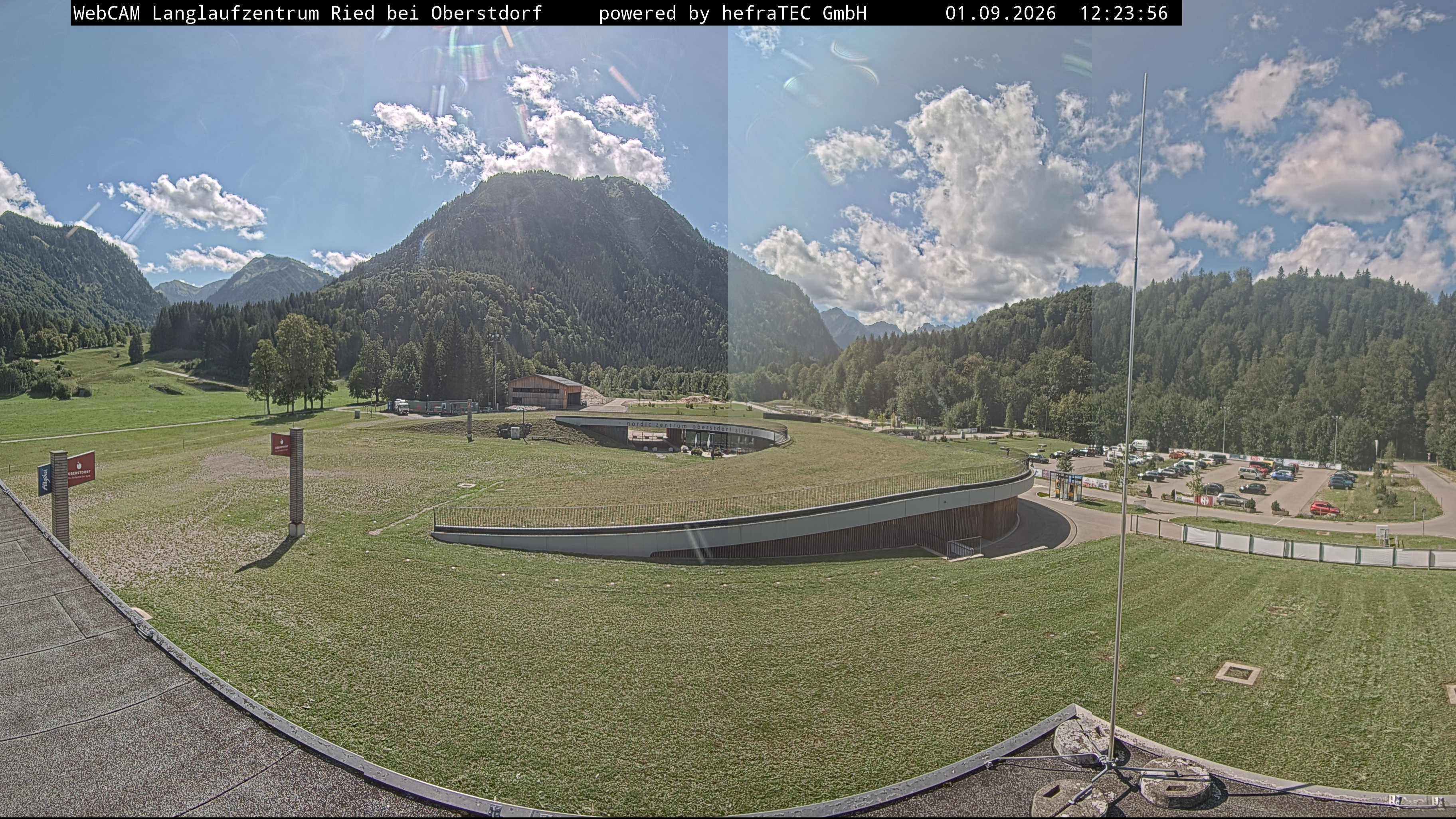 Archiv Foto Webcam Oberstdorf: Blick ins Langlaufstadion