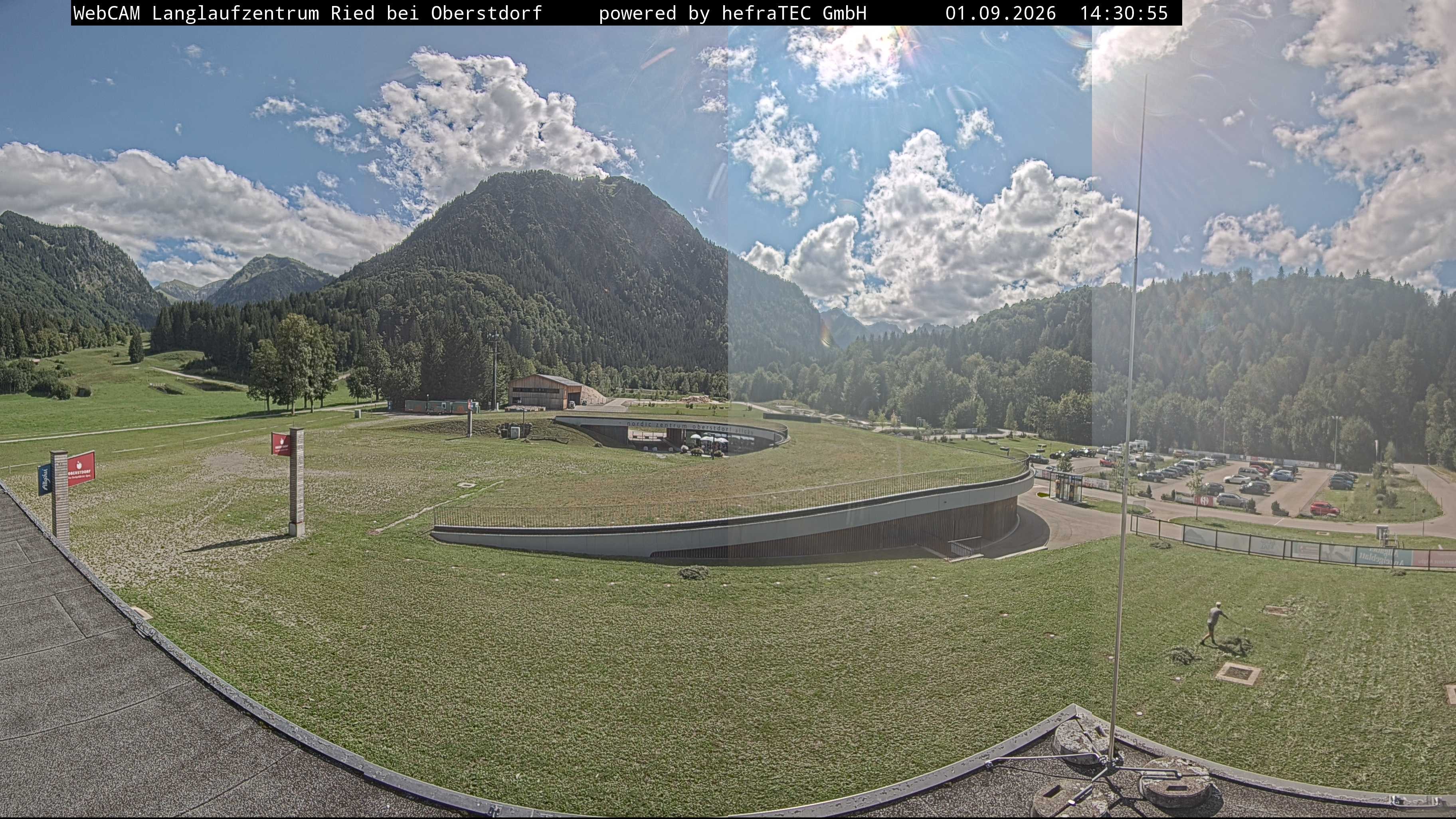 Archiv Foto Webcam Oberstdorf: Blick ins Langlaufstadion