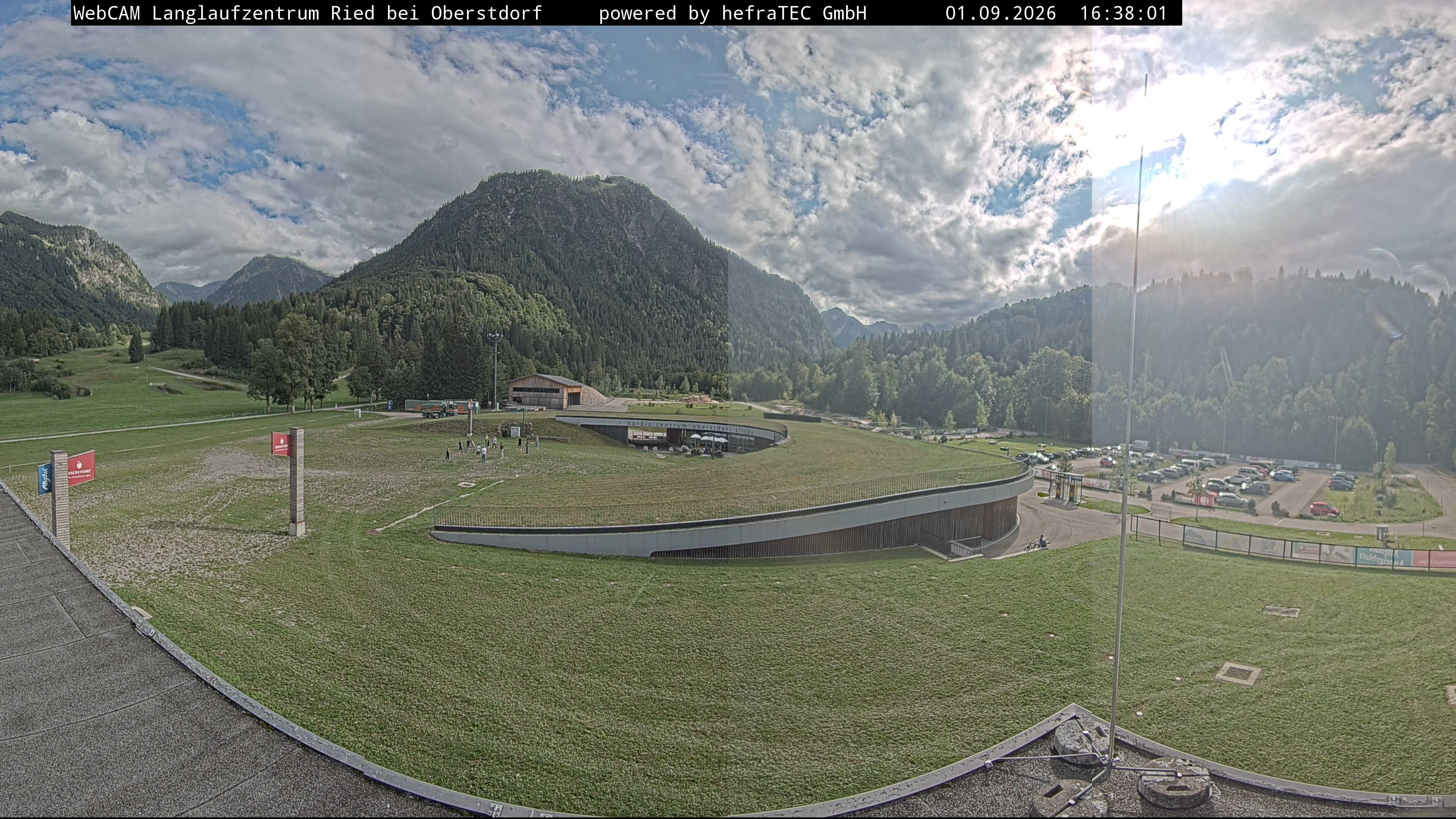 Archiv Foto Webcam Oberstdorf: Blick ins Langlaufstadion