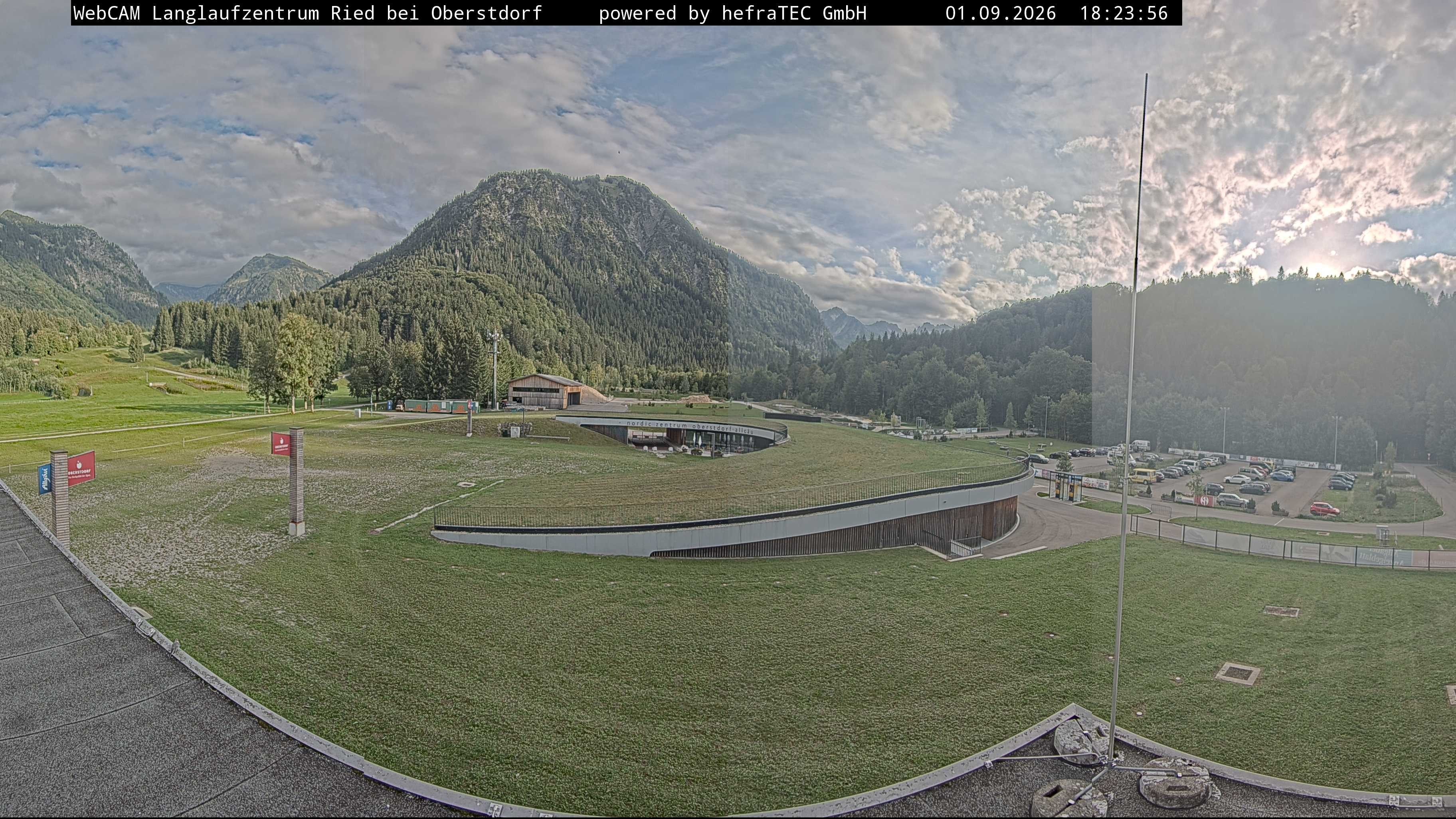Archiv Foto Webcam Oberstdorf: Blick ins Langlaufstadion