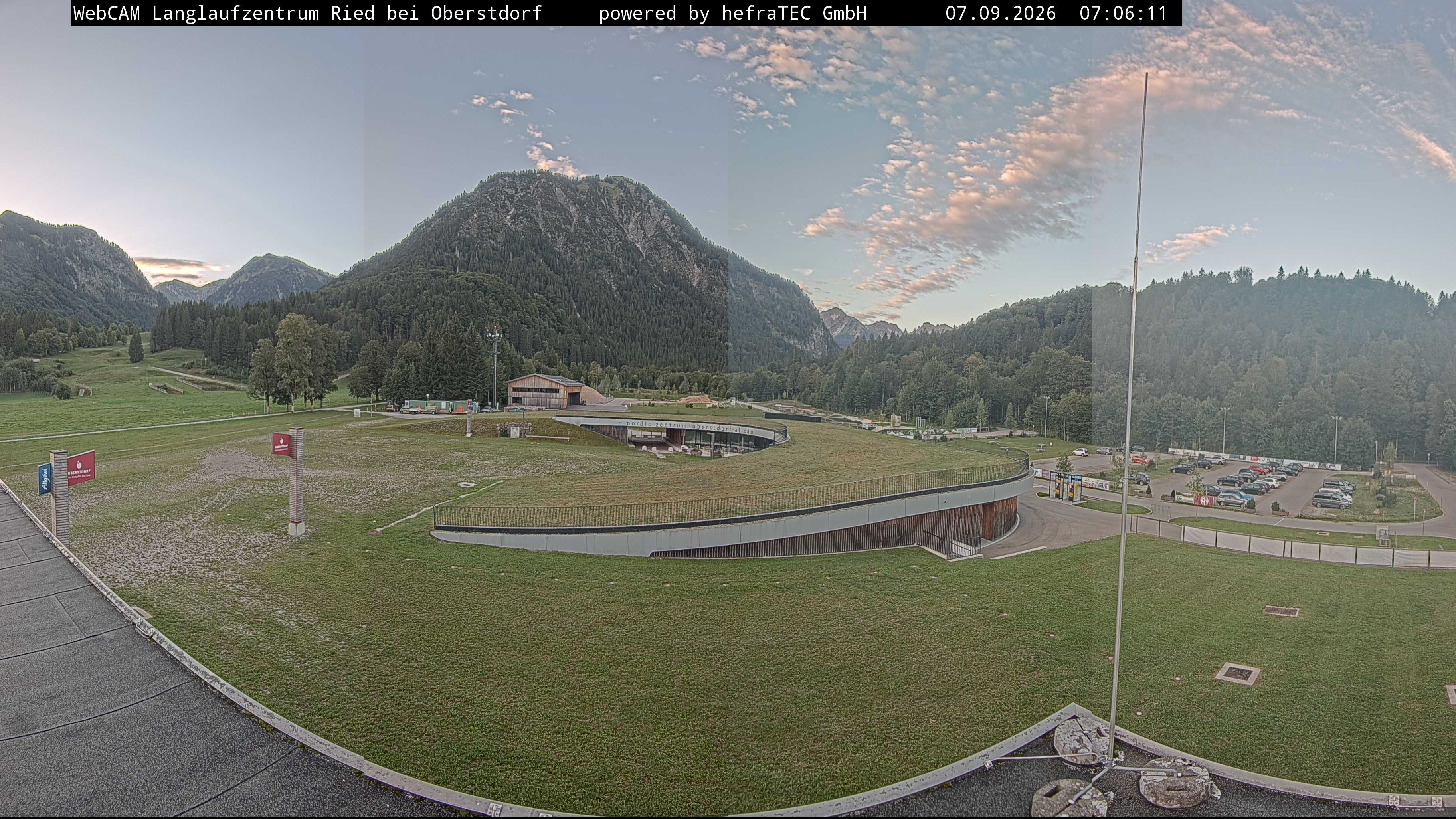 Archiv Foto Webcam Oberstdorf: Blick ins Langlaufstadion