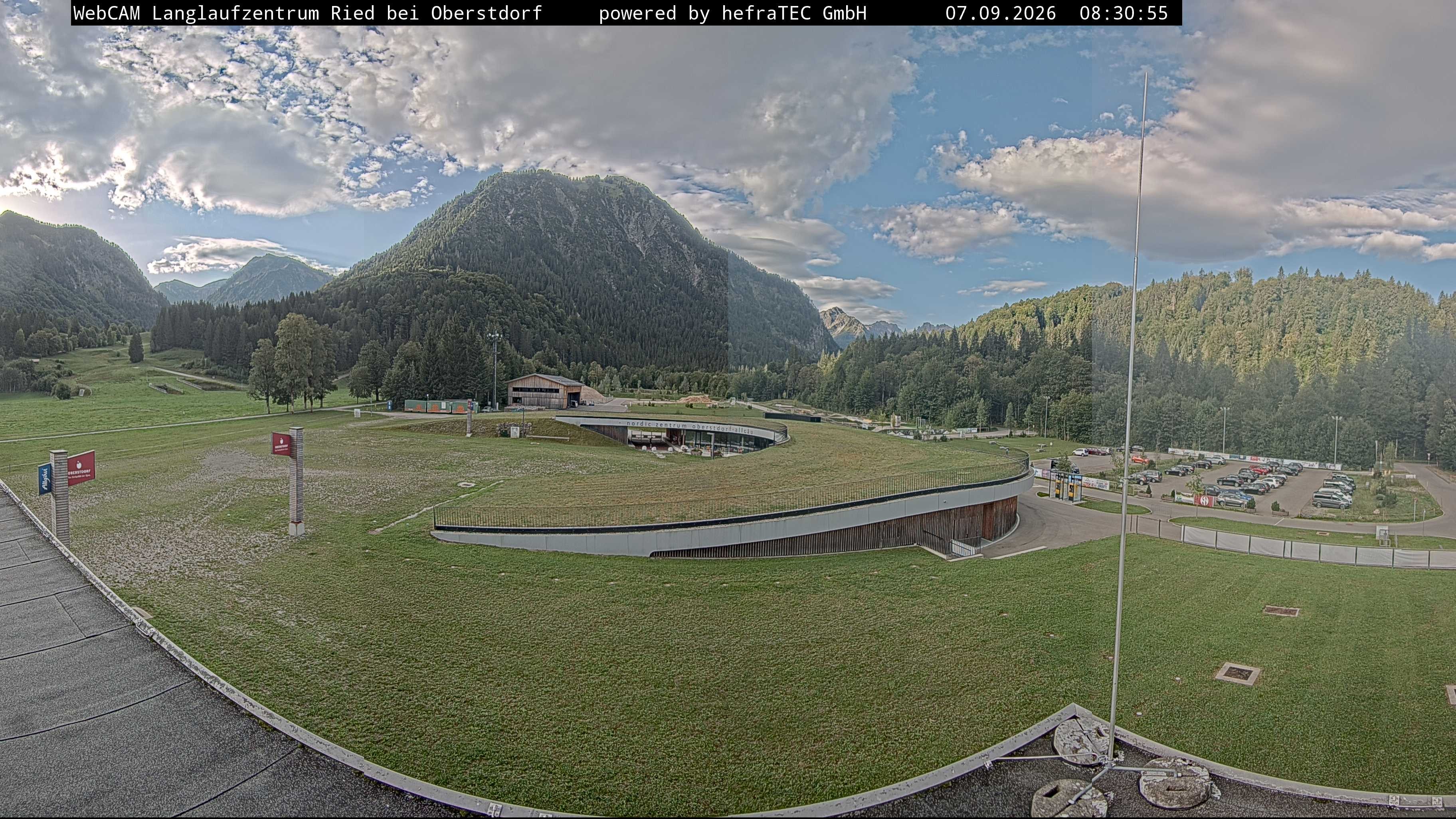 Archiv Foto Webcam Oberstdorf: Blick ins Langlaufstadion
