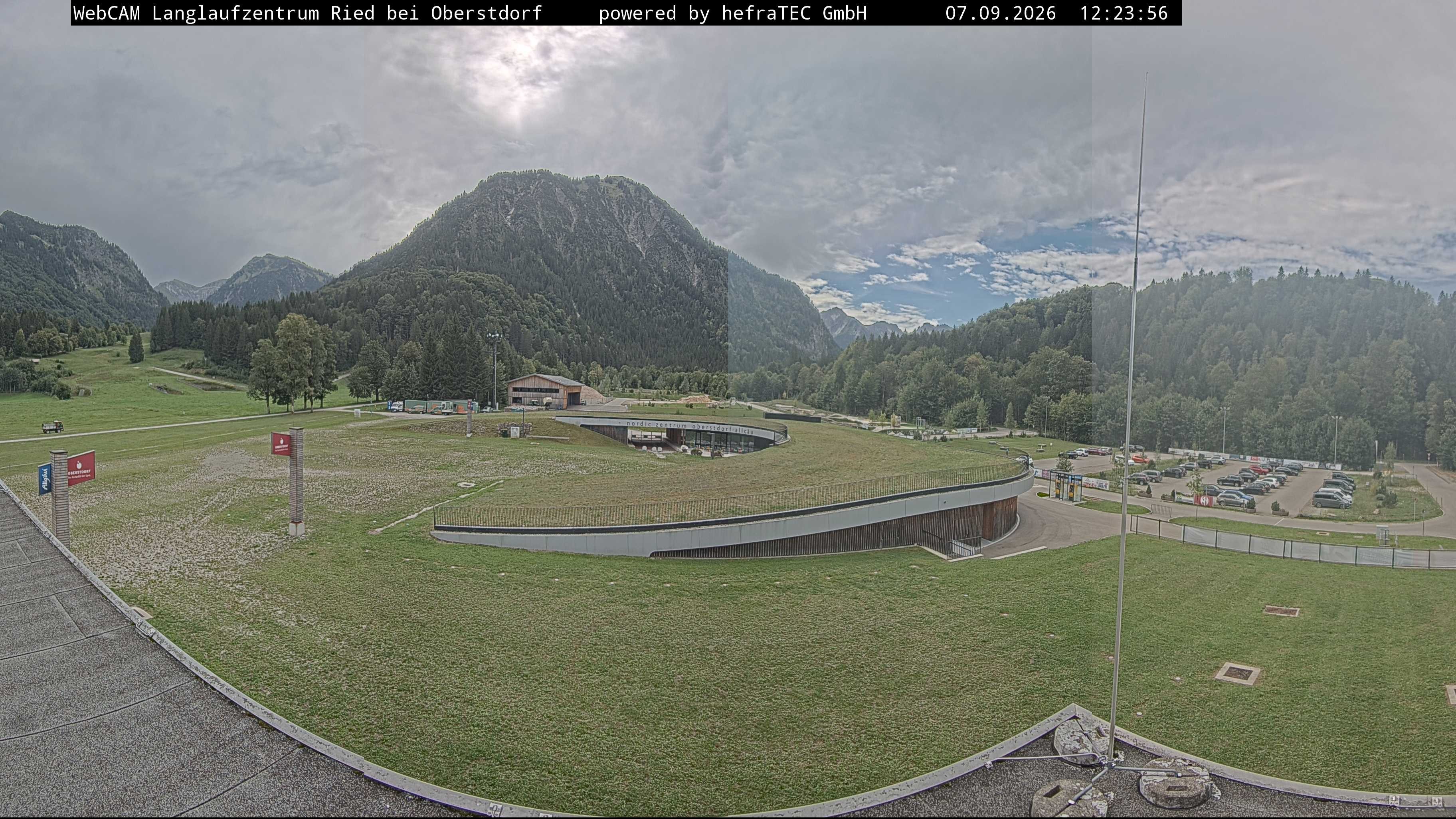 Archiv Foto Webcam Oberstdorf: Blick ins Langlaufstadion