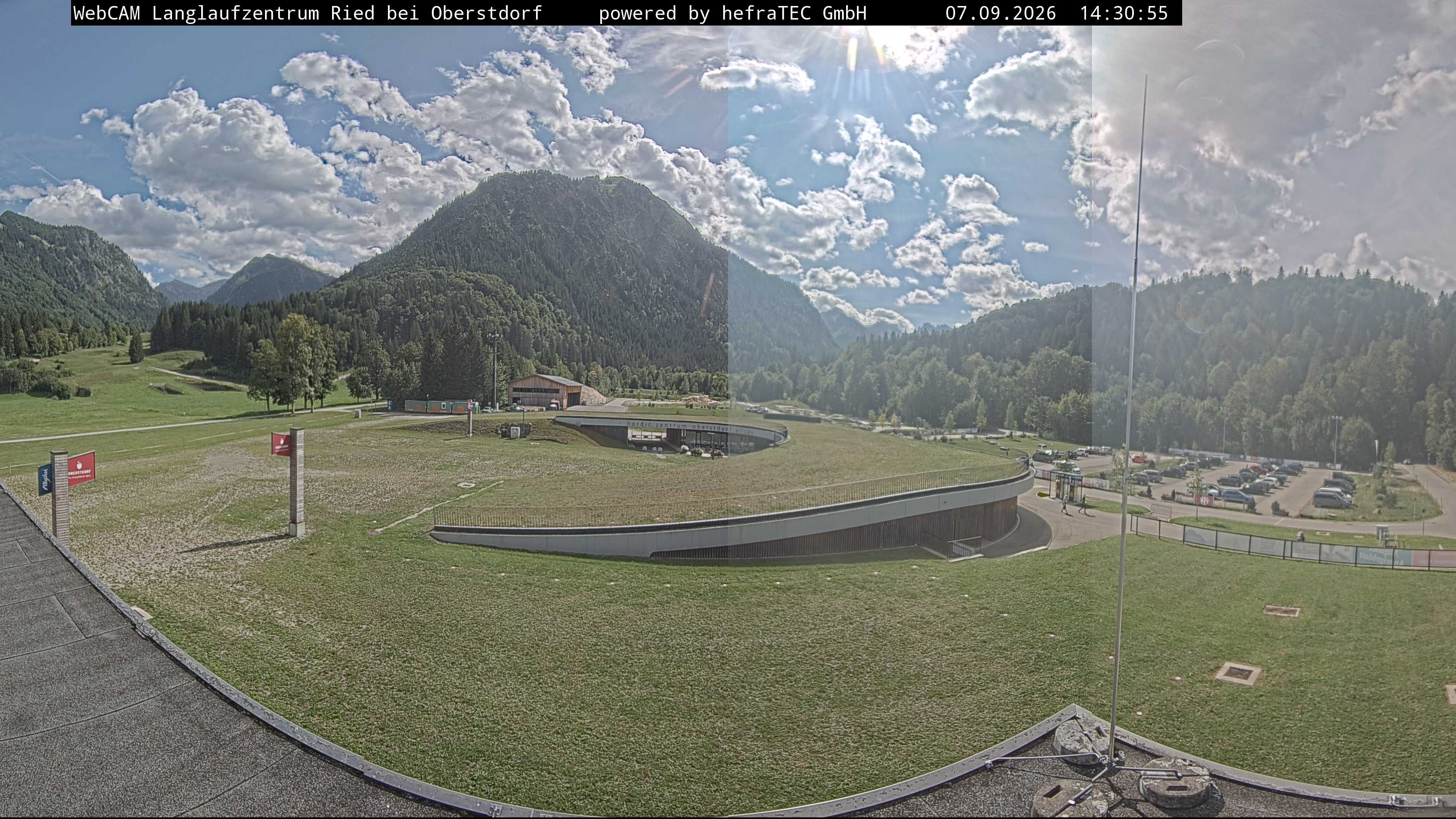 Archiv Foto Webcam Oberstdorf: Blick ins Langlaufstadion