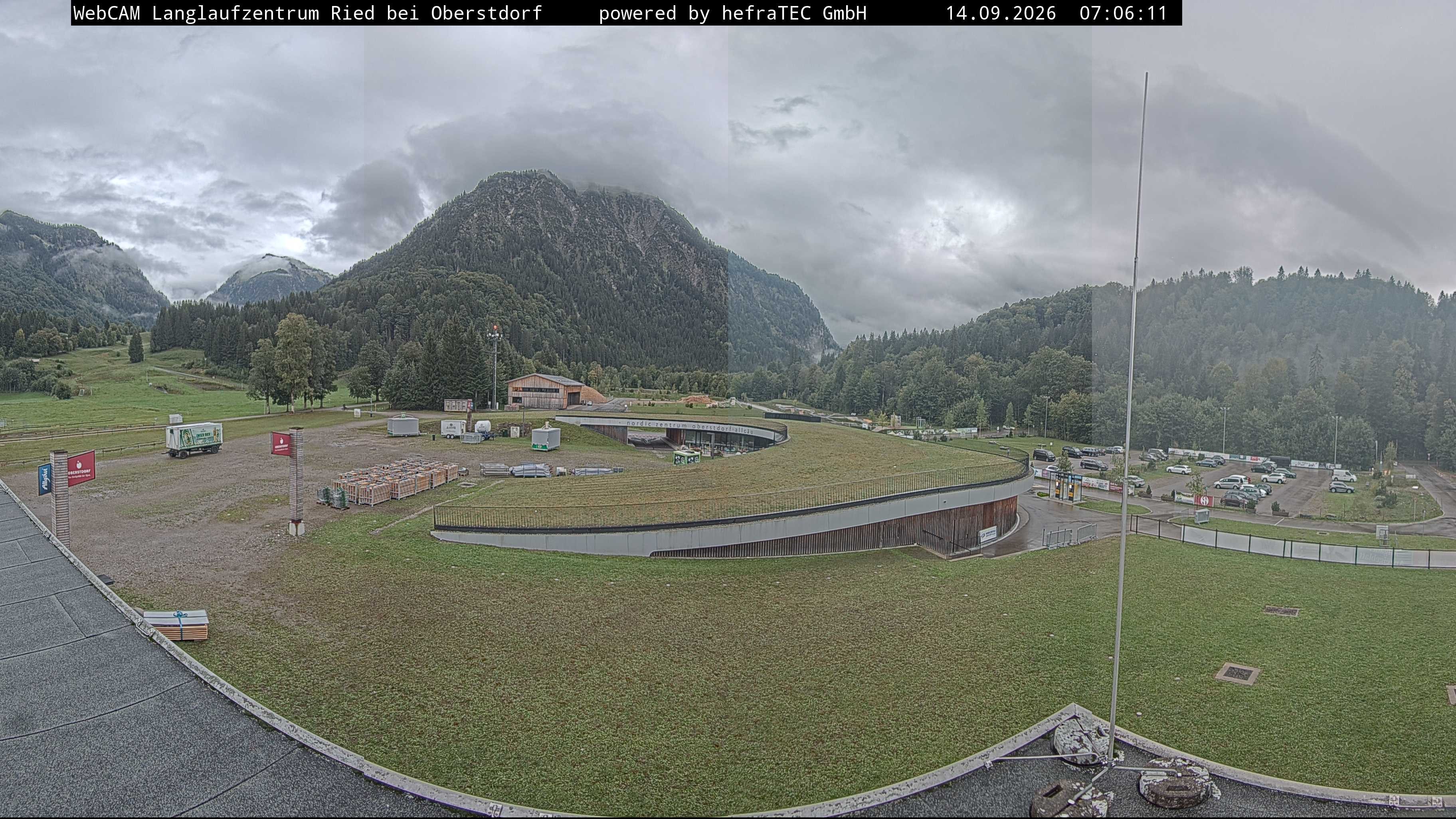 Archiv Foto Webcam Oberstdorf: Blick ins Langlaufstadion