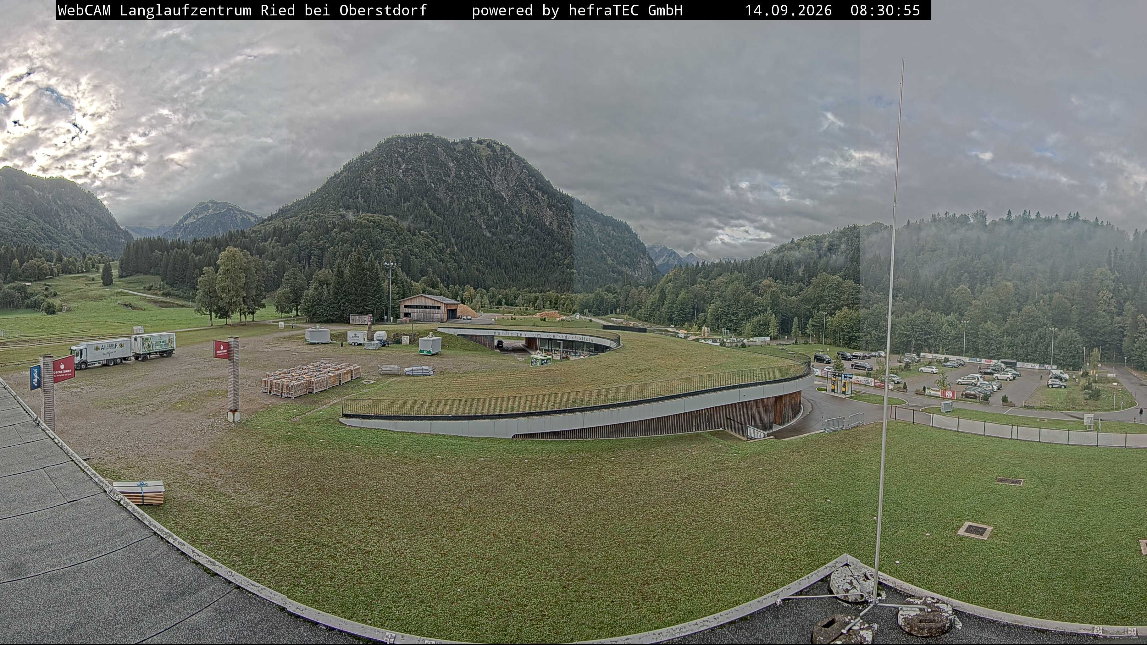 Archiv Foto Webcam Oberstdorf: Blick ins Langlaufstadion