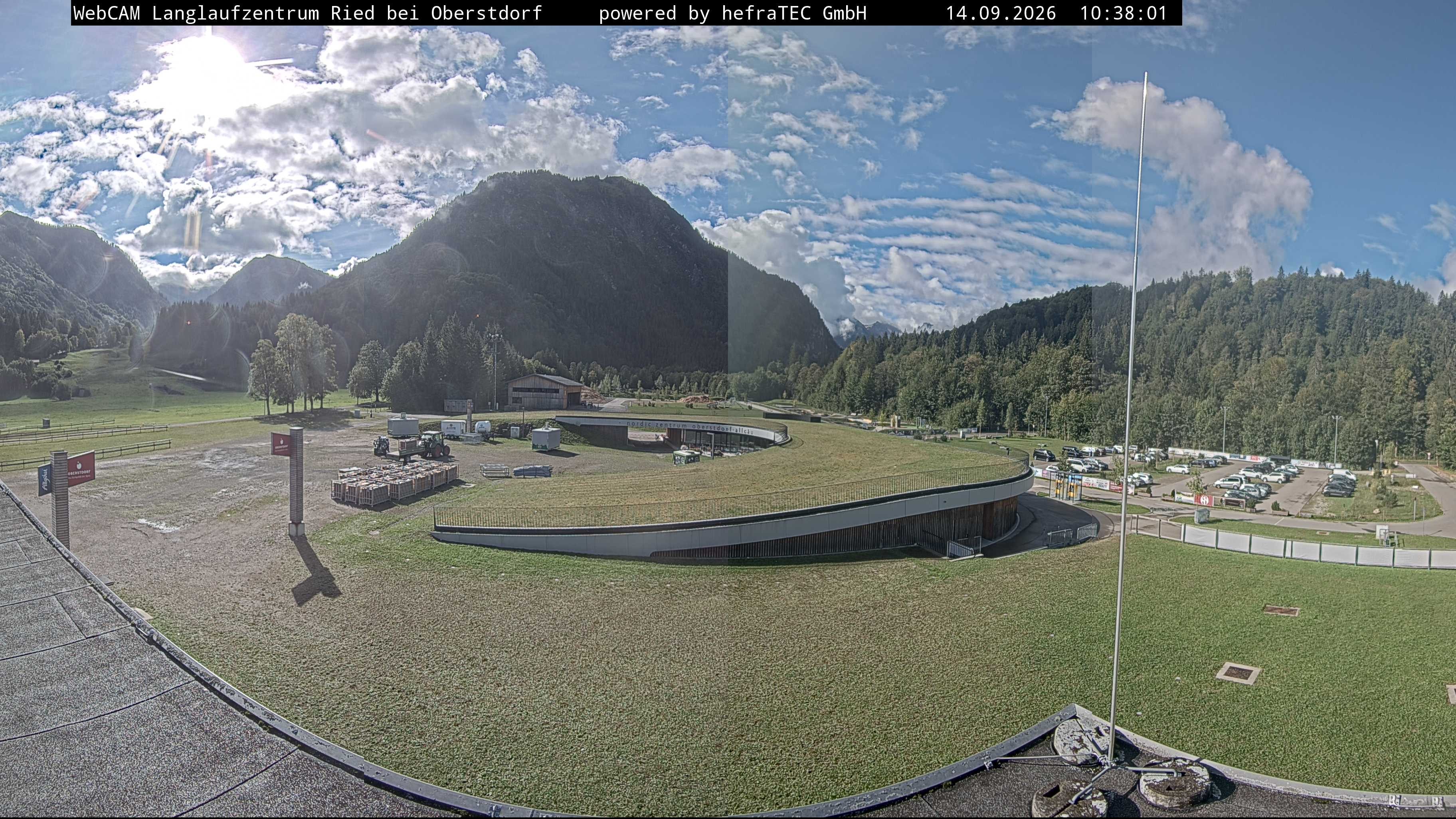 Archiv Foto Webcam Oberstdorf: Blick ins Langlaufstadion