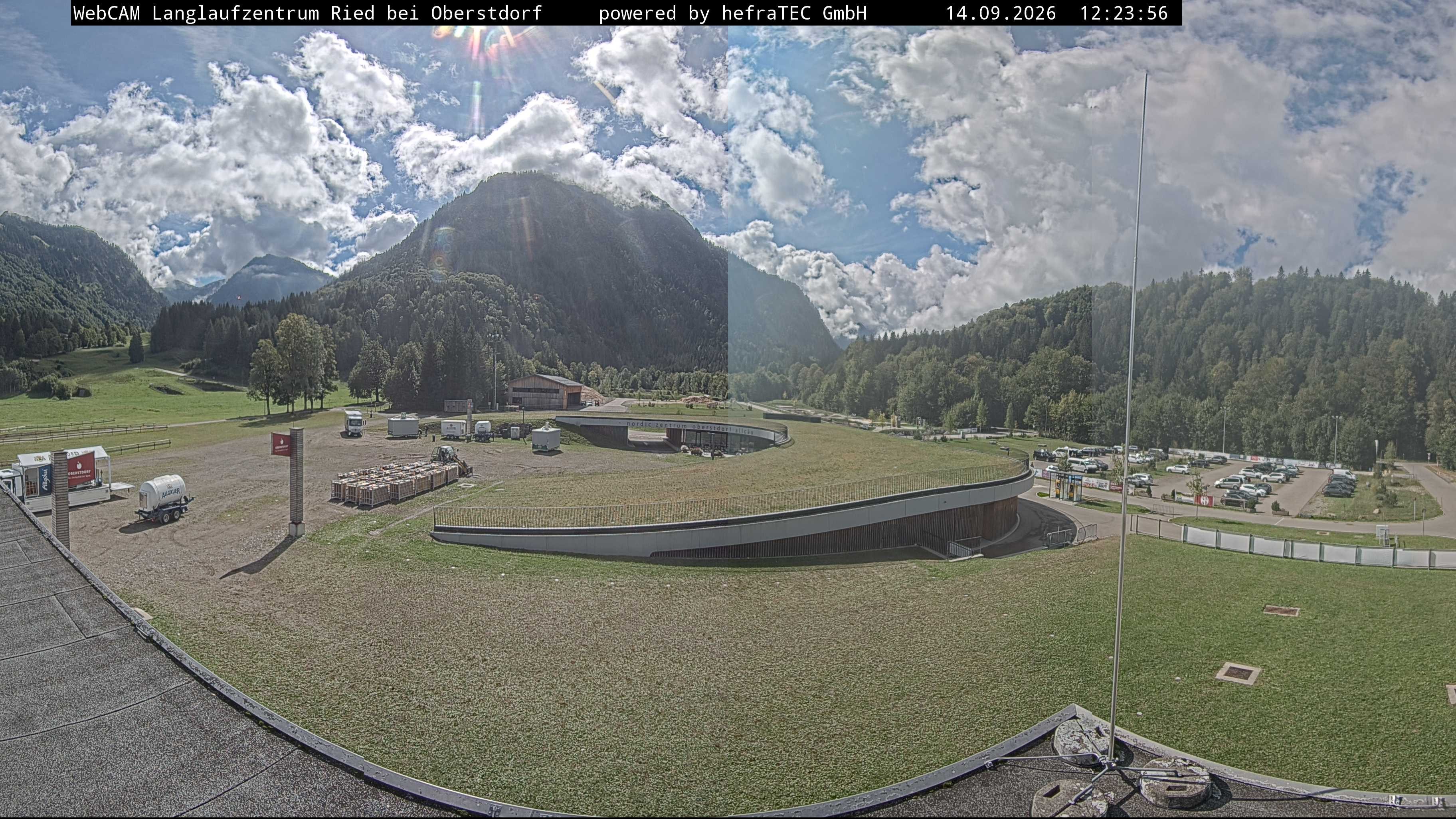 Archiv Foto Webcam Oberstdorf: Blick ins Langlaufstadion