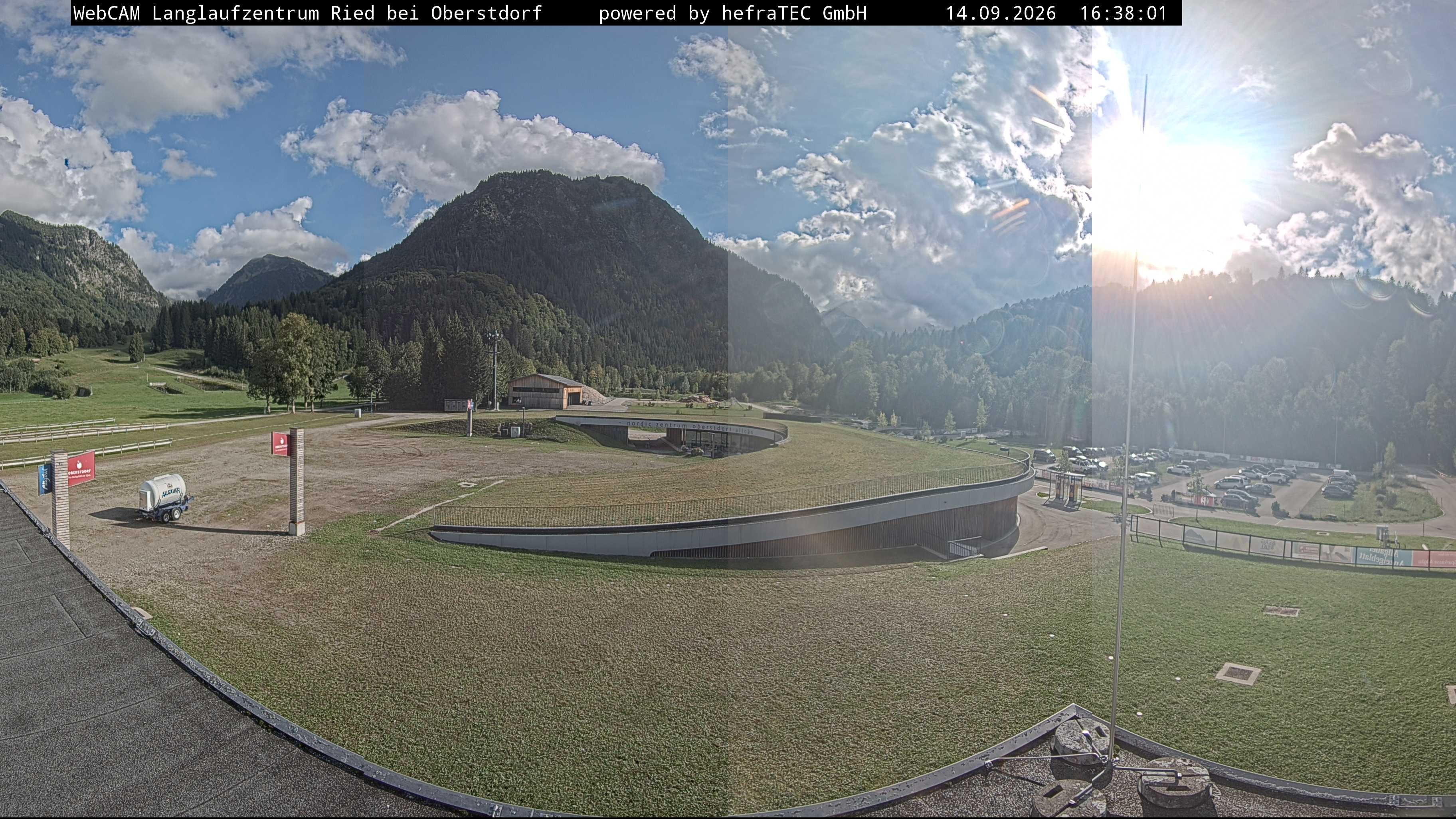 Archiv Foto Webcam Oberstdorf: Blick ins Langlaufstadion