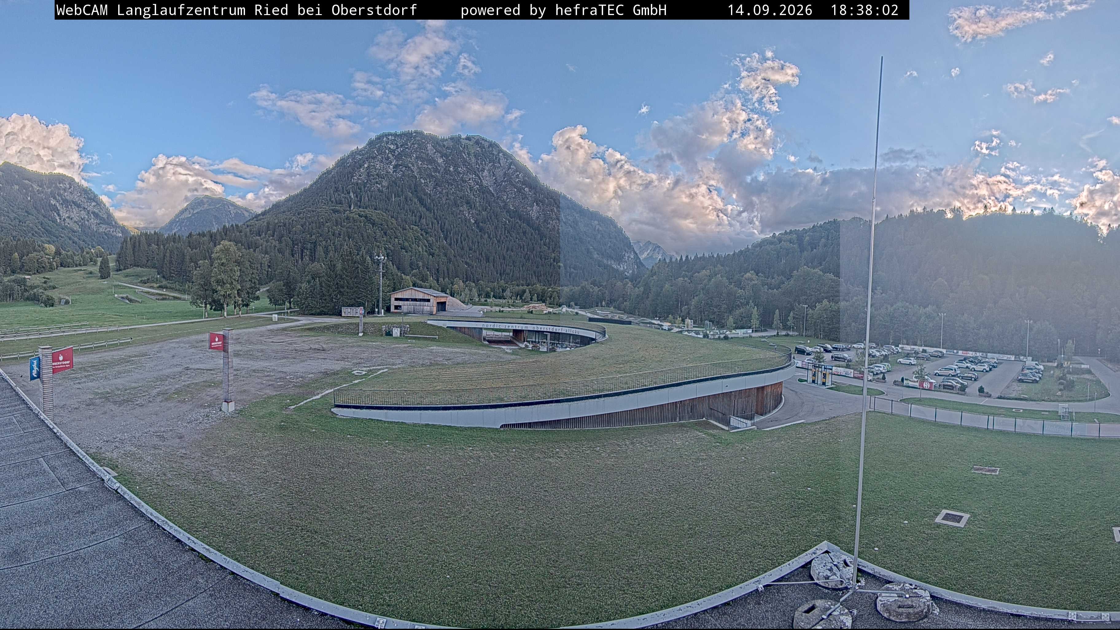 Archiv Foto Webcam Oberstdorf: Blick ins Langlaufstadion