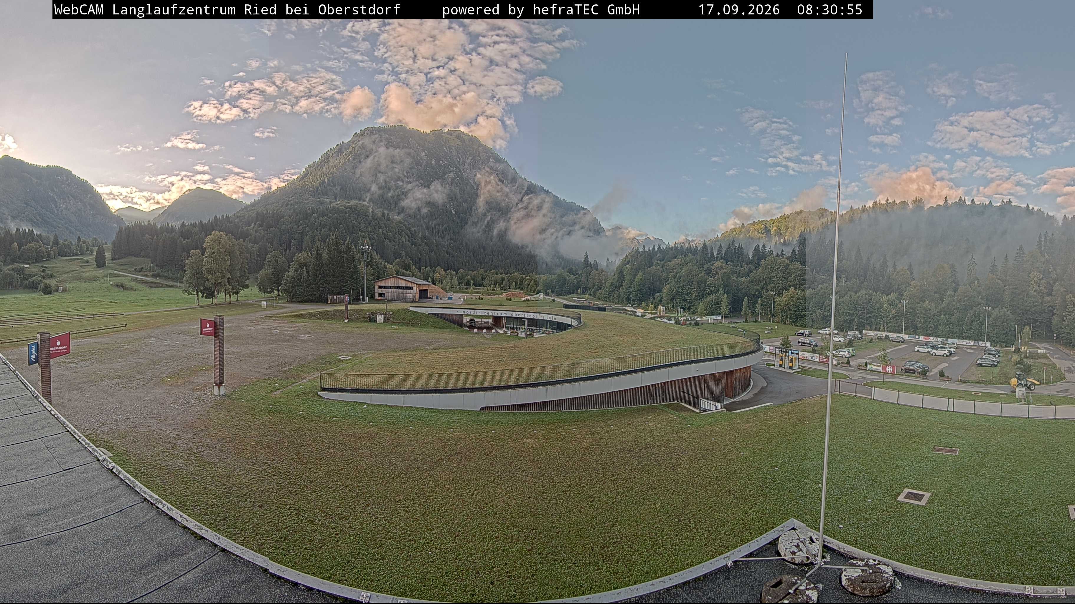Archiv Foto Webcam Oberstdorf: Blick ins Langlaufstadion