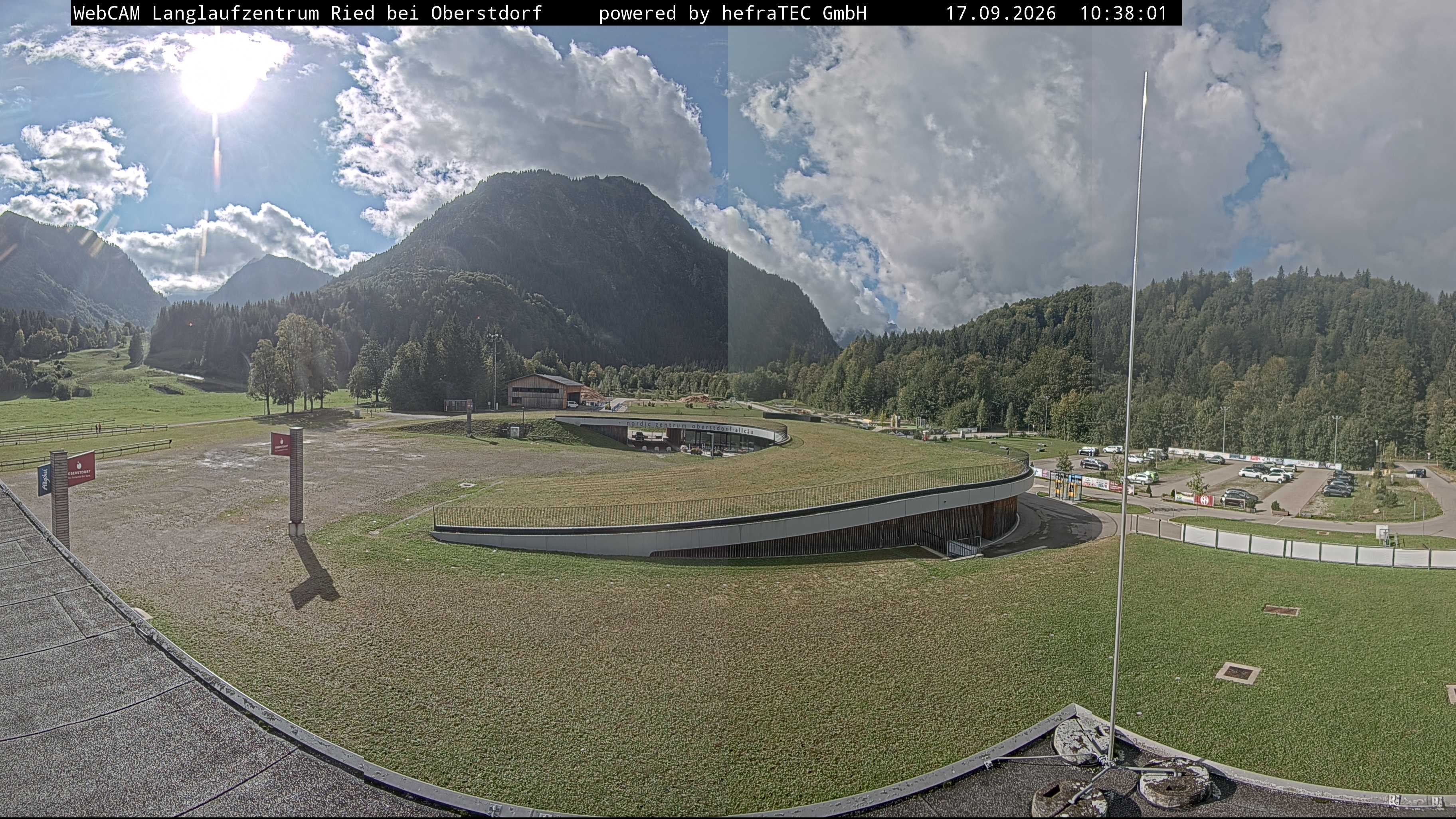 Archiv Foto Webcam Oberstdorf: Blick ins Langlaufstadion