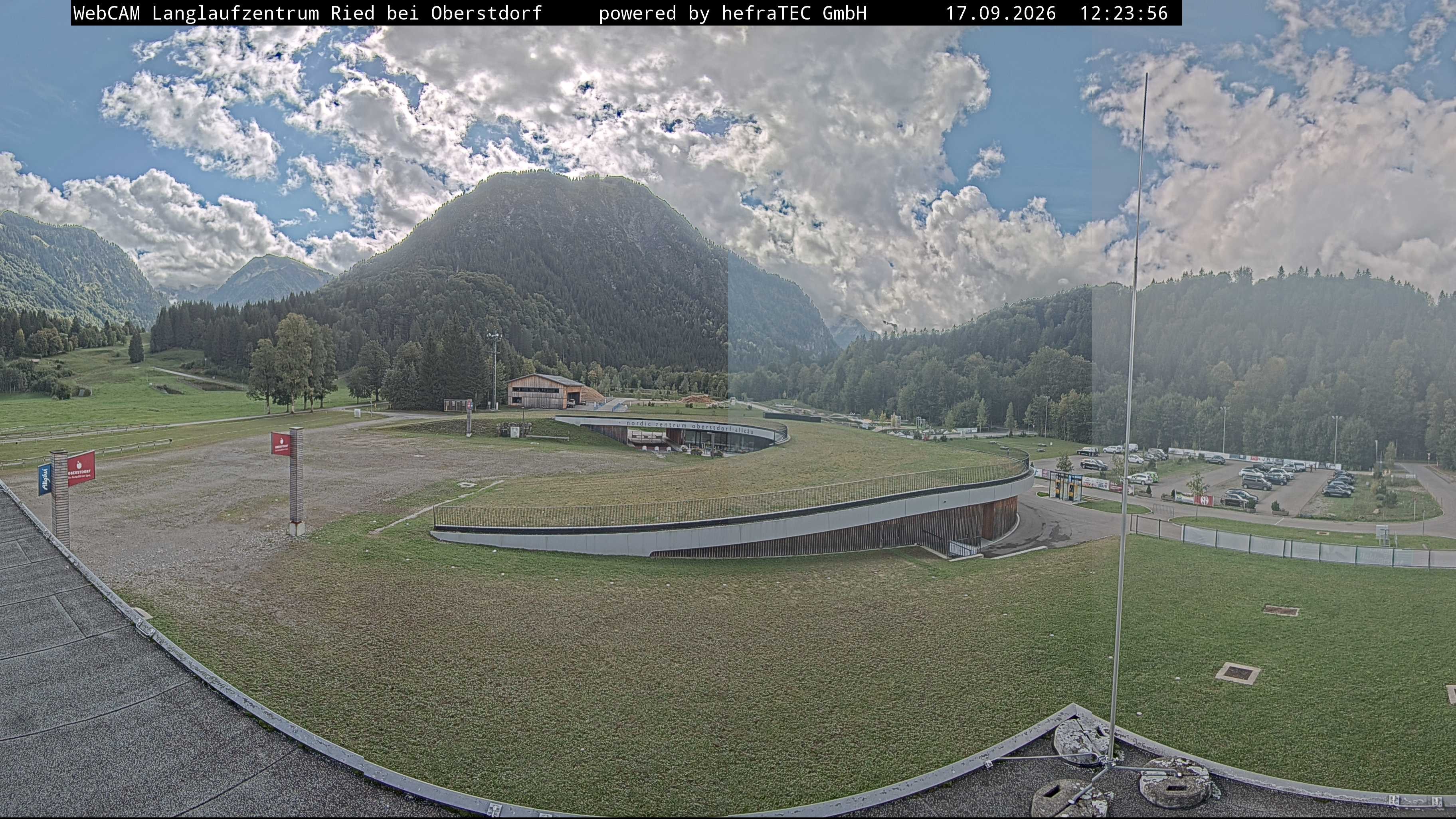 Archiv Foto Webcam Oberstdorf: Blick ins Langlaufstadion