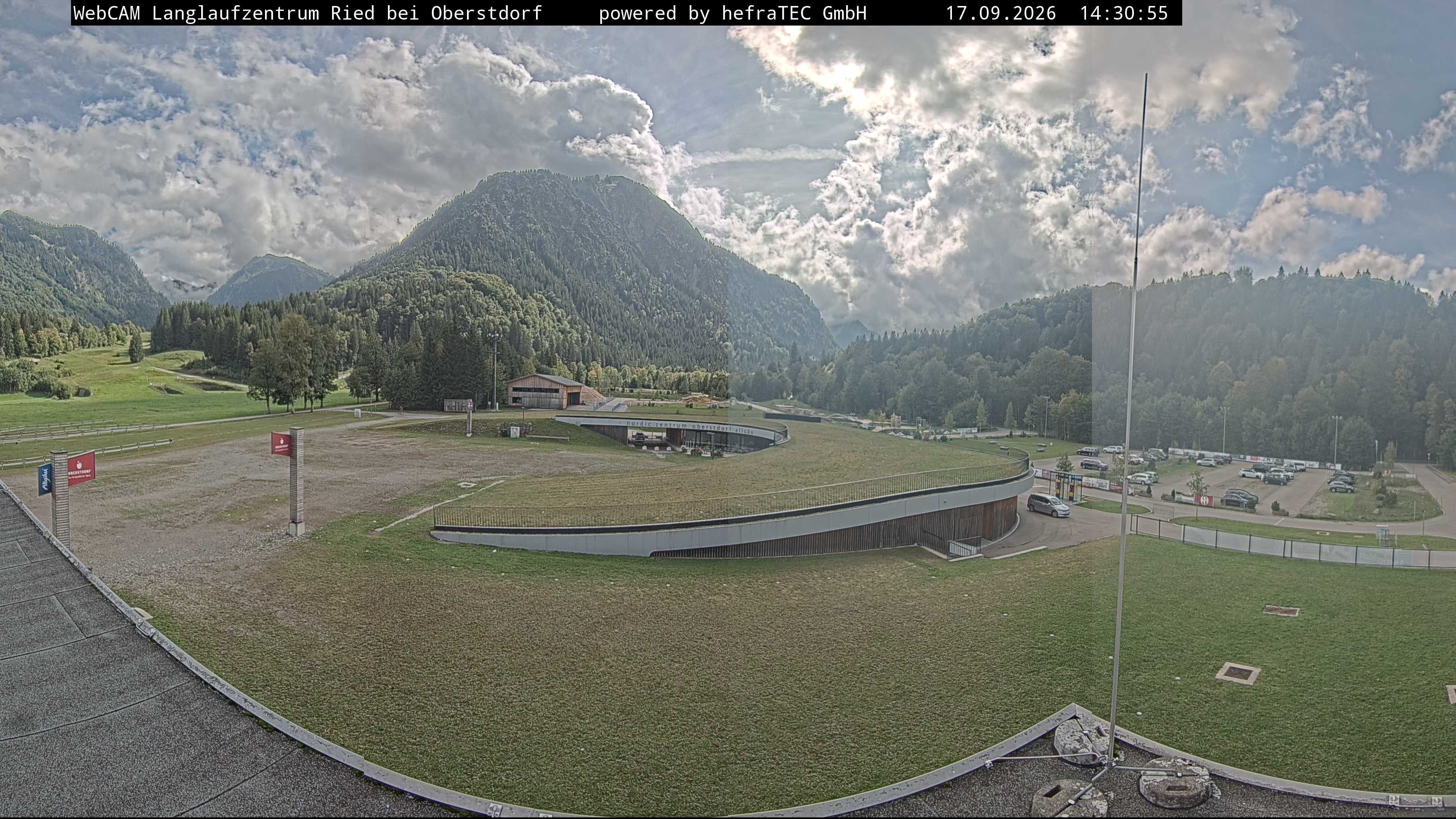 Archiv Foto Webcam Oberstdorf: Blick ins Langlaufstadion