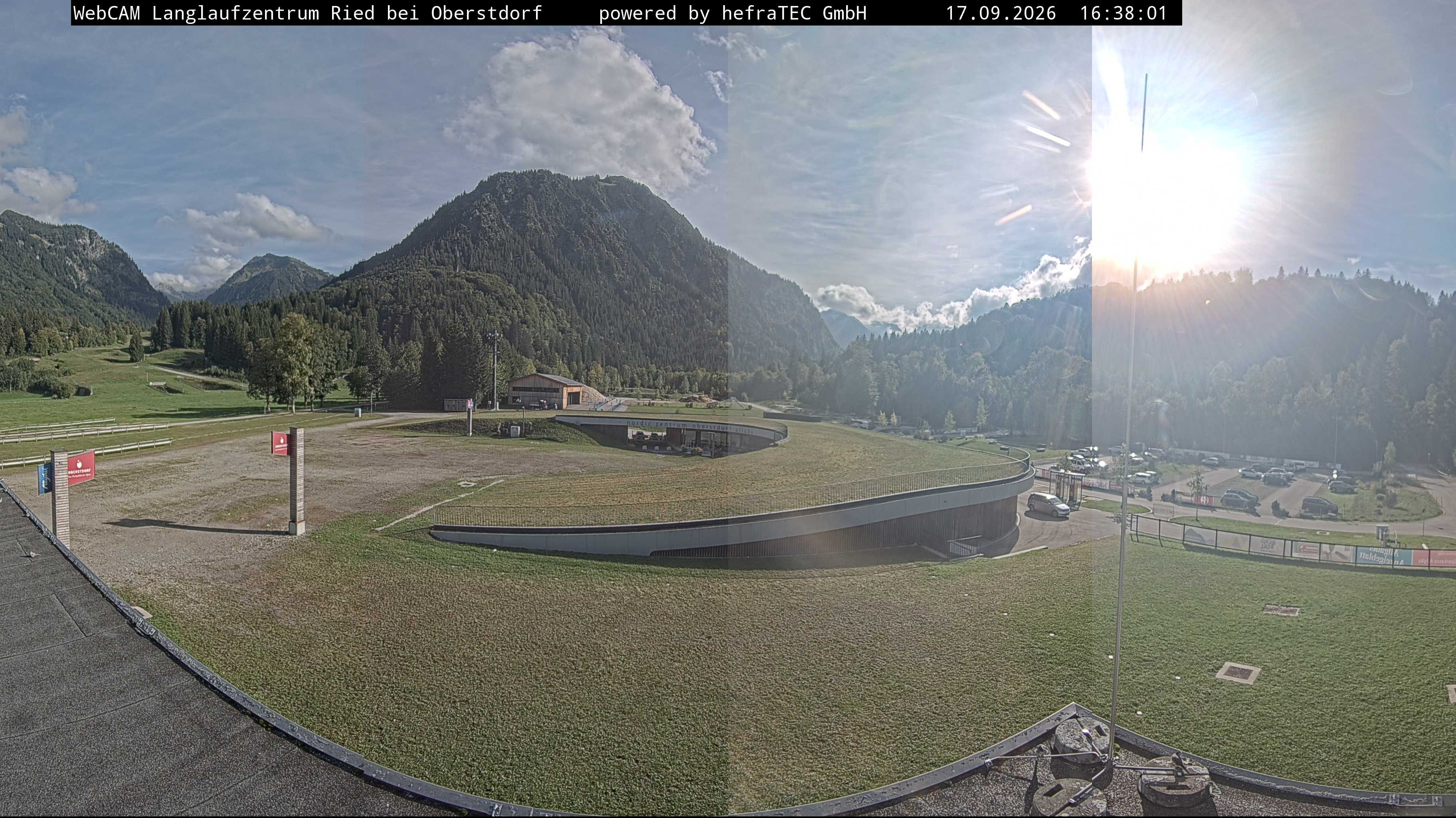 Archiv Foto Webcam Oberstdorf: Blick ins Langlaufstadion