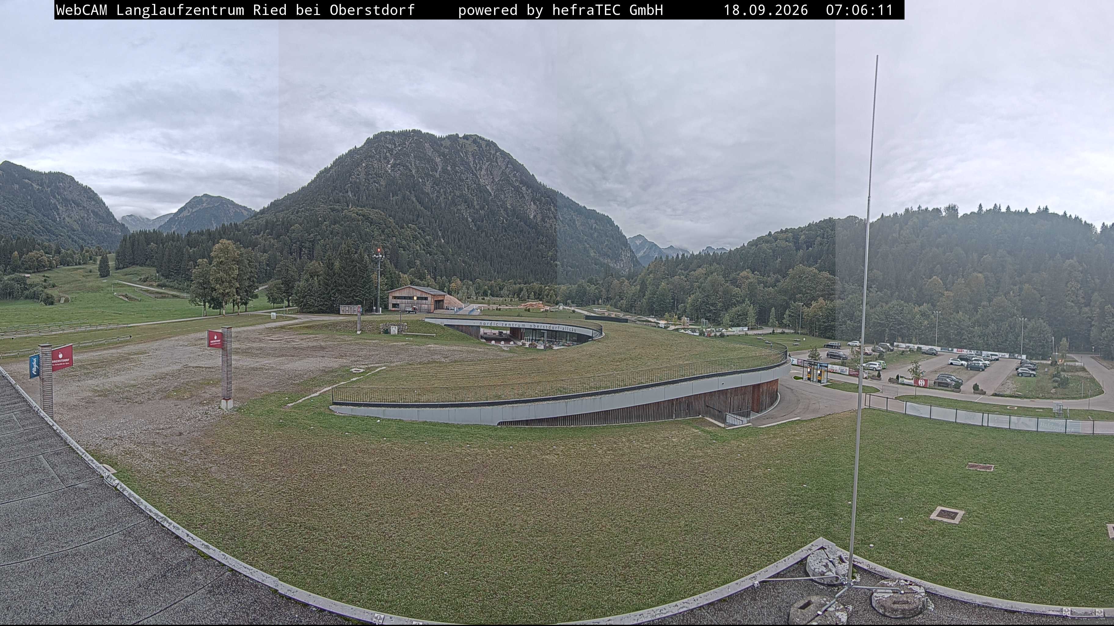 Archiv Foto Webcam Oberstdorf: Blick ins Langlaufstadion
