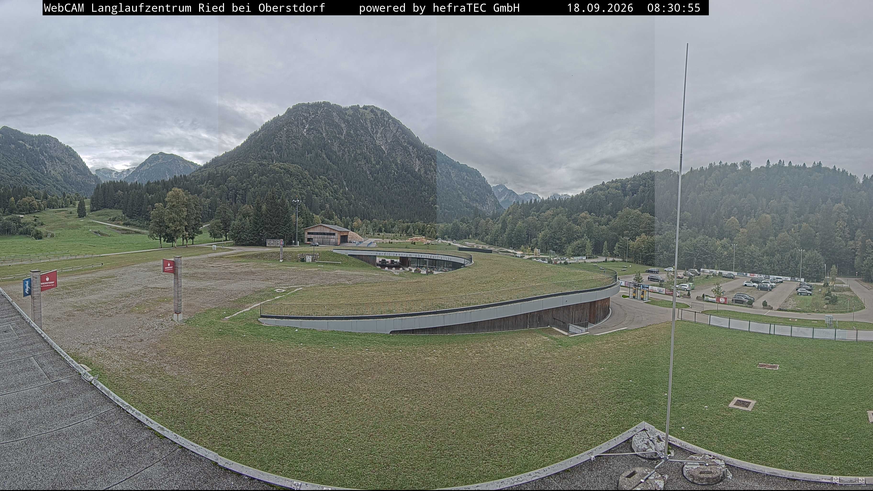 Archiv Foto Webcam Oberstdorf: Blick ins Langlaufstadion