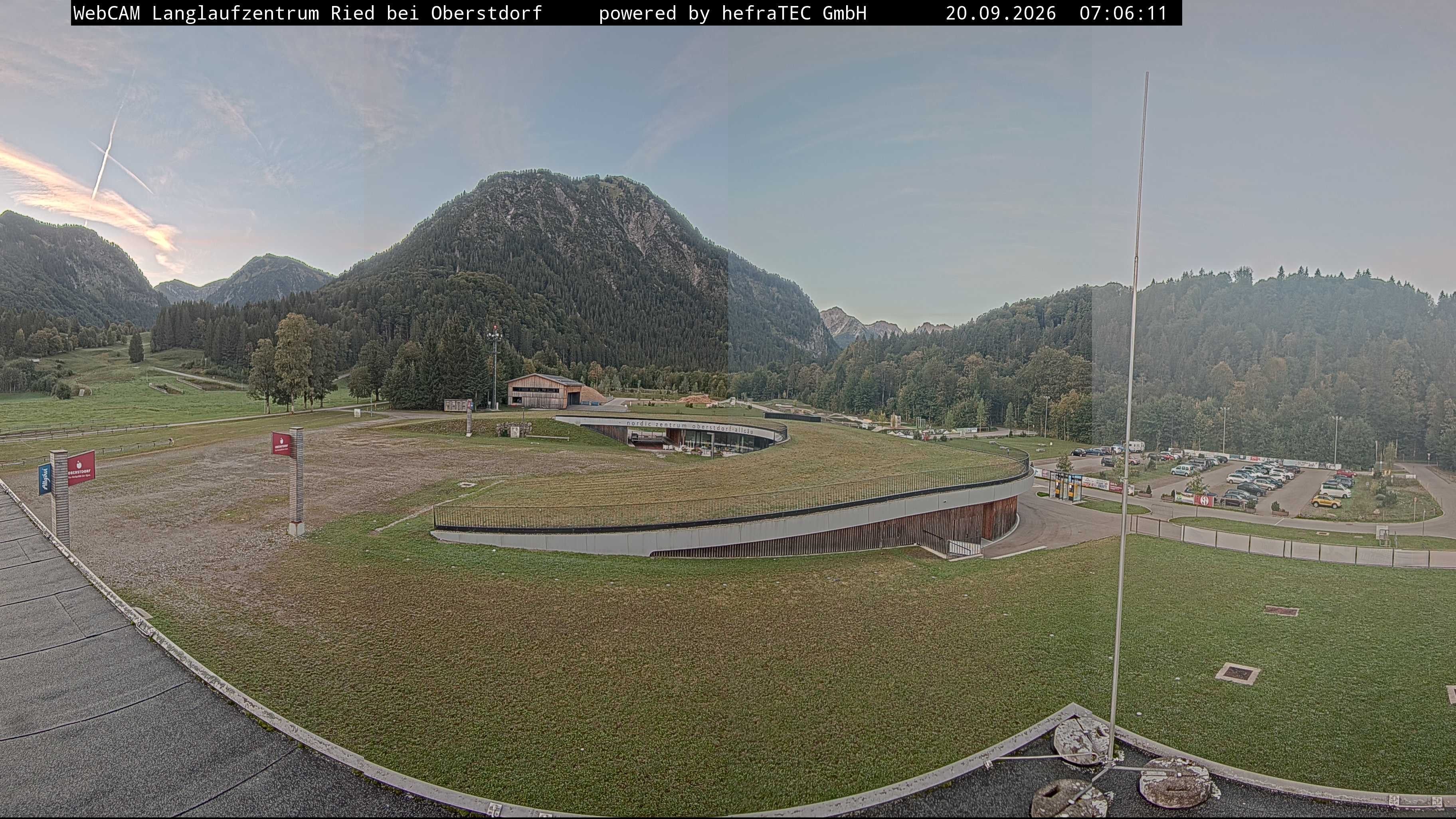 Archiv Foto Webcam Oberstdorf: Blick ins Langlaufstadion