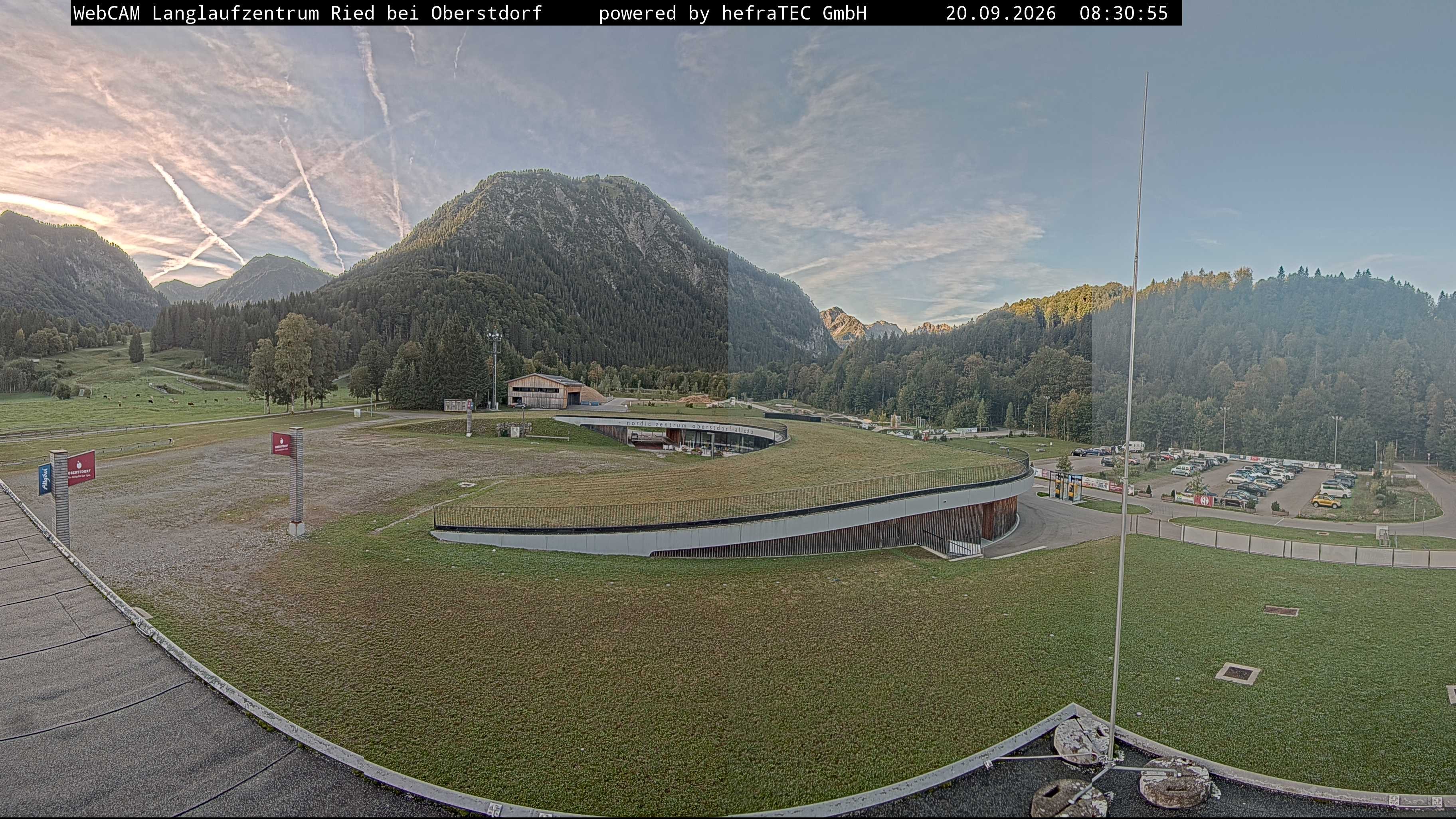 Archiv Foto Webcam Oberstdorf: Blick ins Langlaufstadion