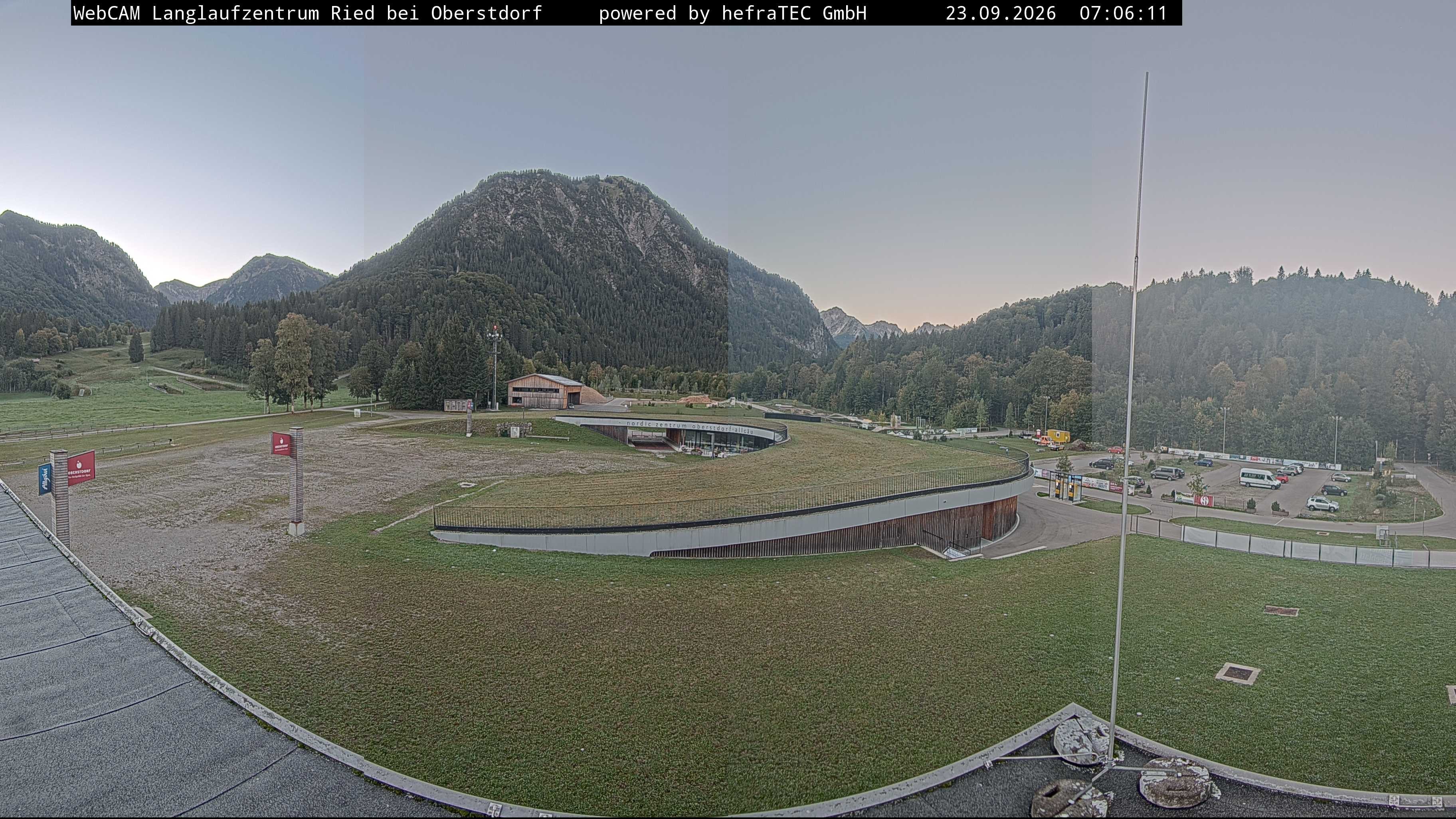 Archiv Foto Webcam Oberstdorf: Blick ins Langlaufstadion
