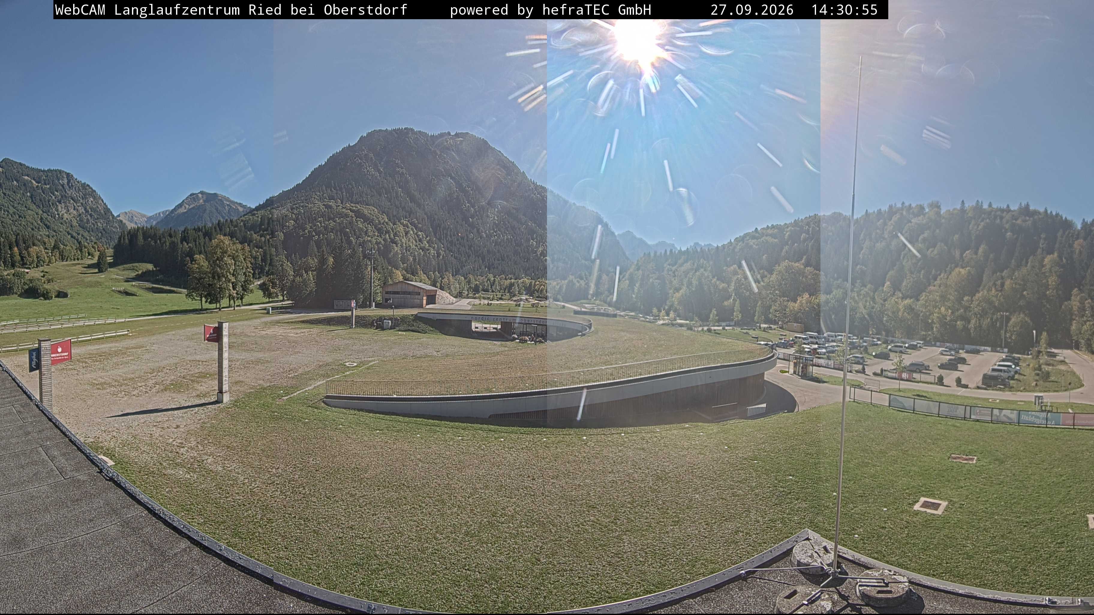 Archiv Foto Webcam Oberstdorf: Blick ins Langlaufstadion